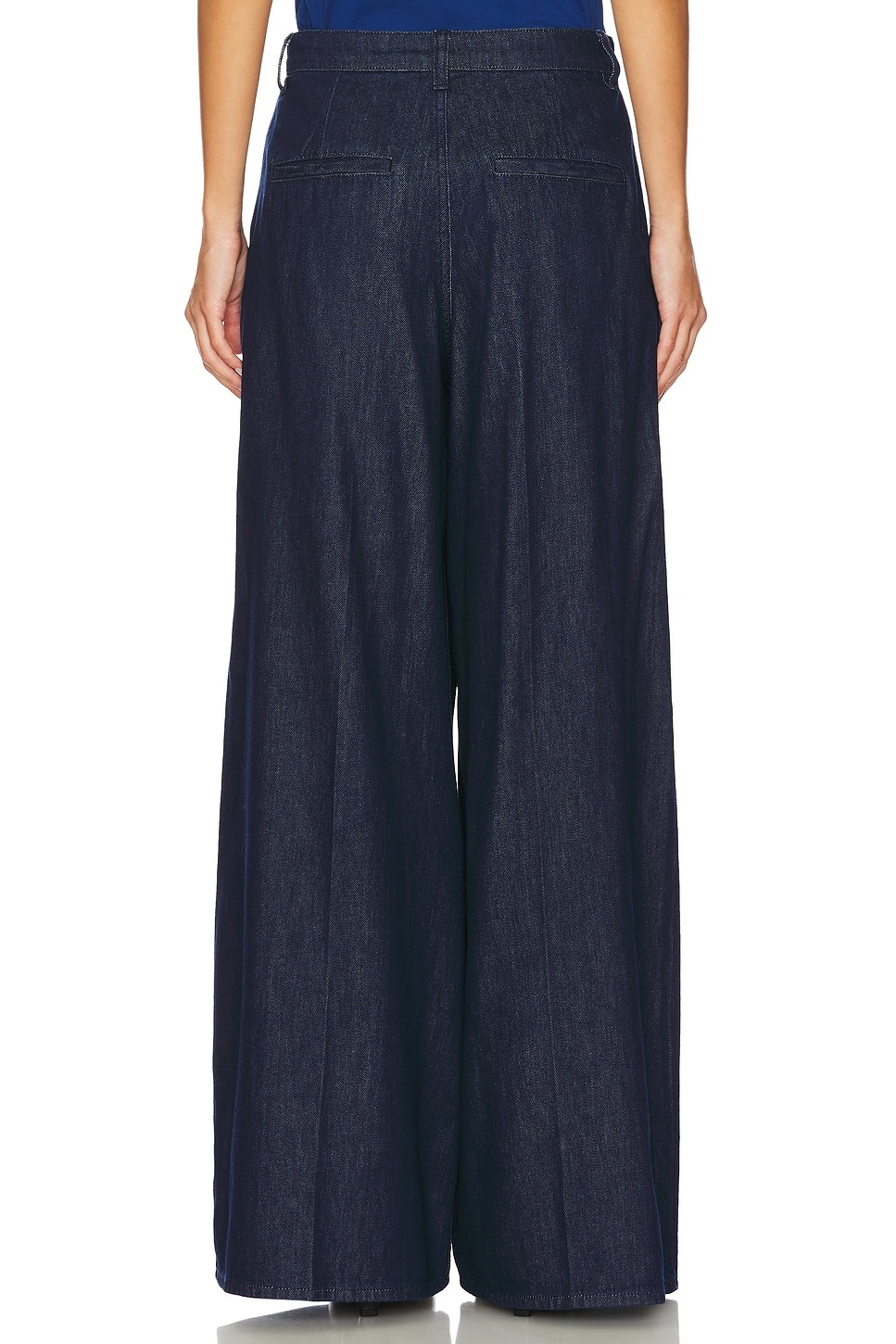 Pleated Wide Leg Pant - 4