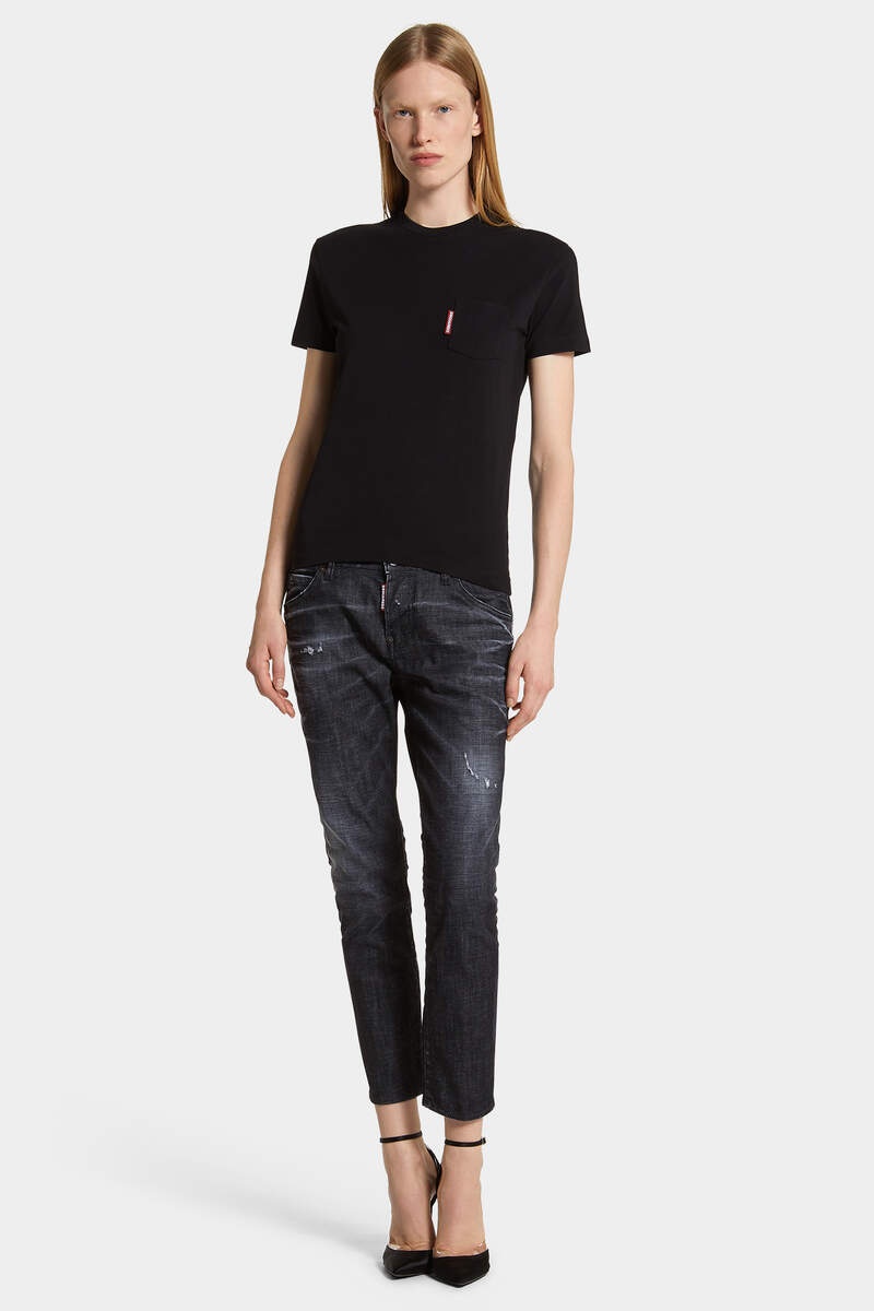 BLACK EASY WASH COOL GIRL JEANS - 3