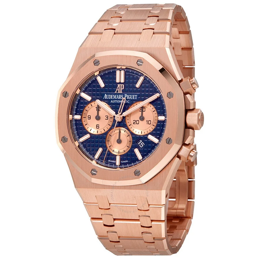 Audemars Piguet Royal Oak Grande Tapisserie Dial Men's 18K Rose Gold Watch 26331OR.OO.1220OR.01 - 1