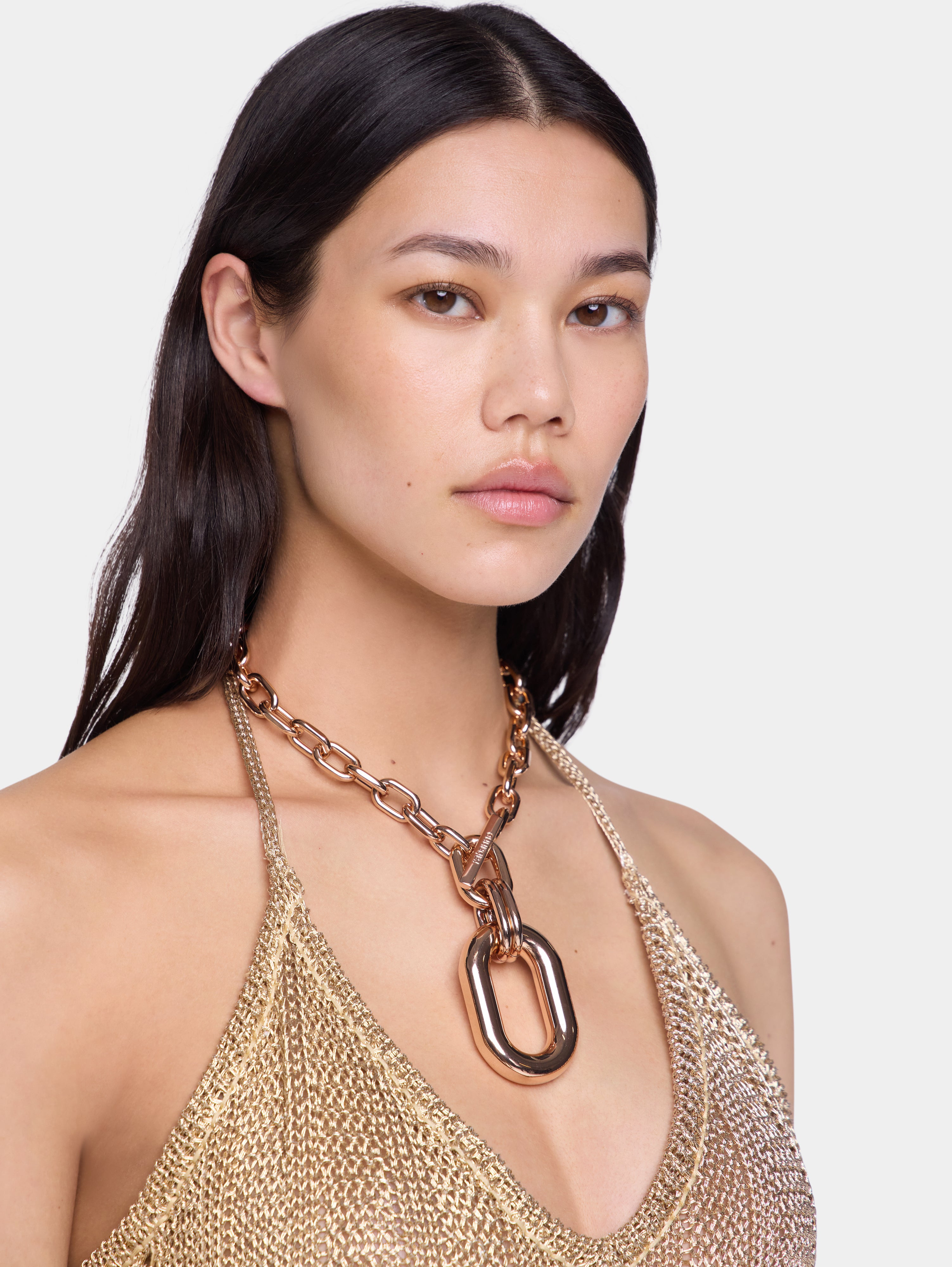 ROSE GOLD XL LINK NECKLACE - 2