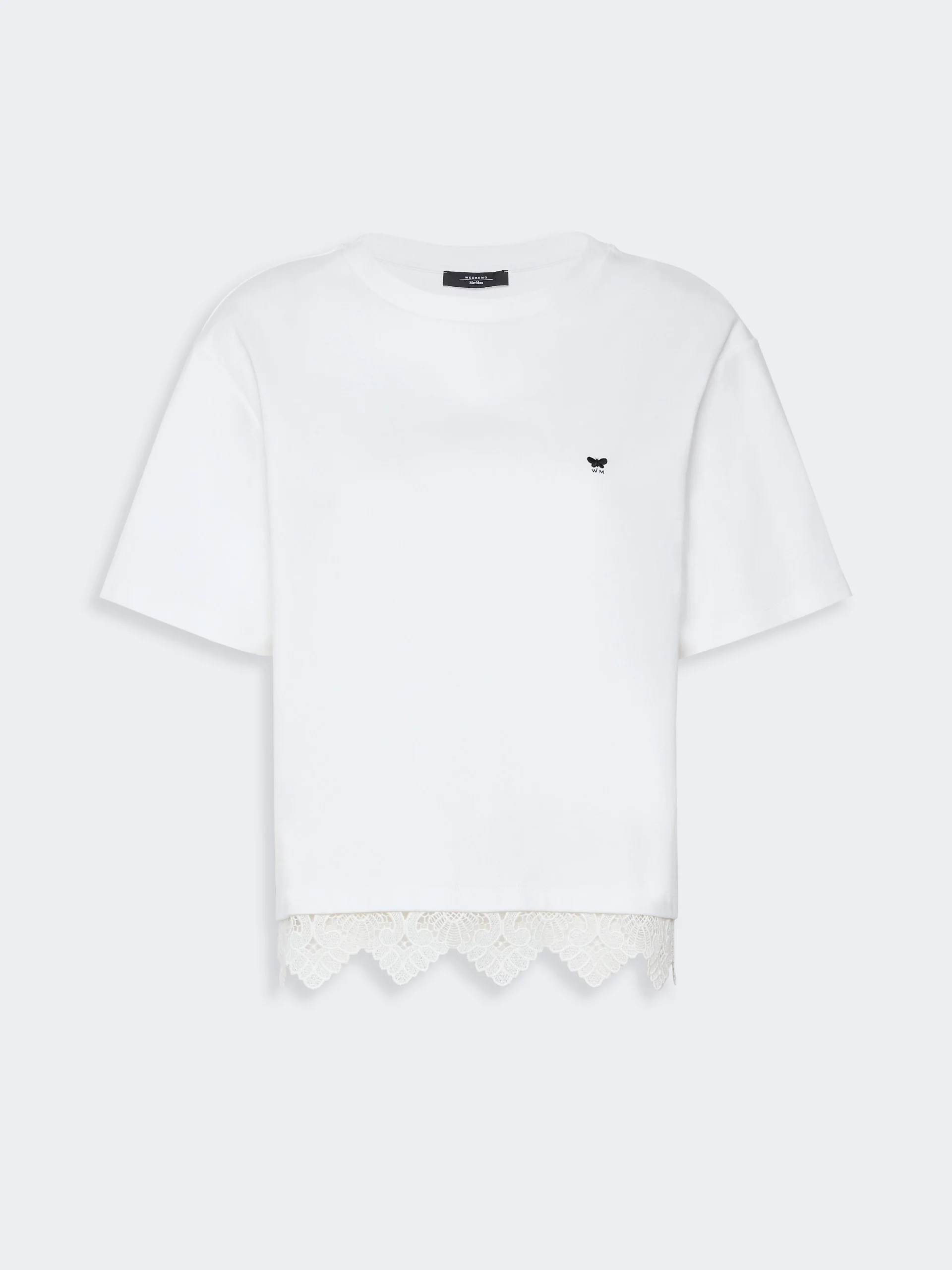 SALA Boxy-fit cotton T-shirt - WHITE - 1