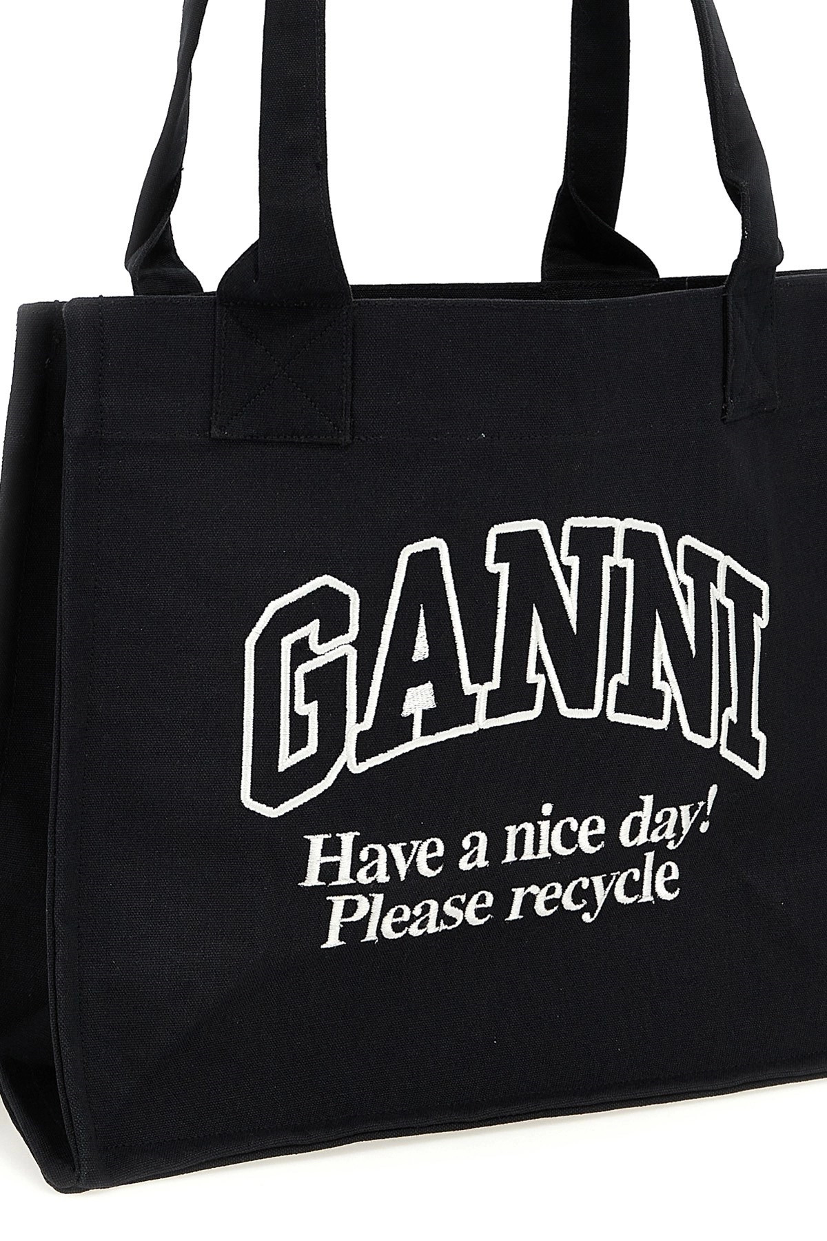 'Large Easy Shopper Contrasted Logo' shopping bag - 4