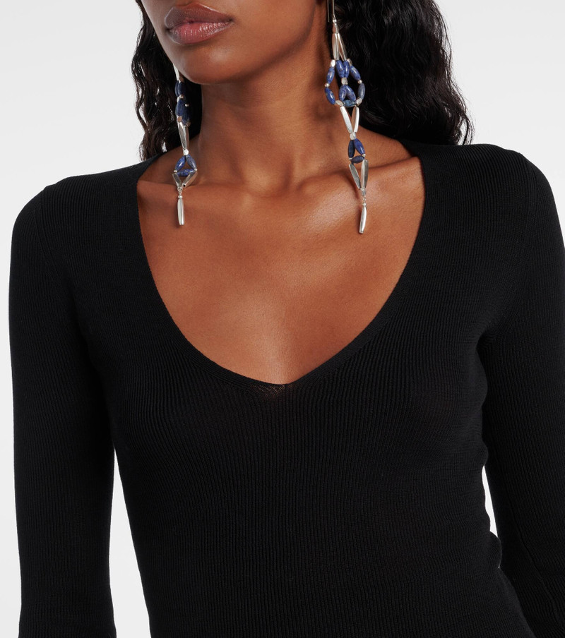 Felicia knitted cotton-blend top 4