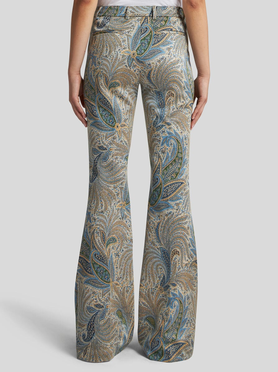 PAISLEY JACQUARD TROUSERS - 5