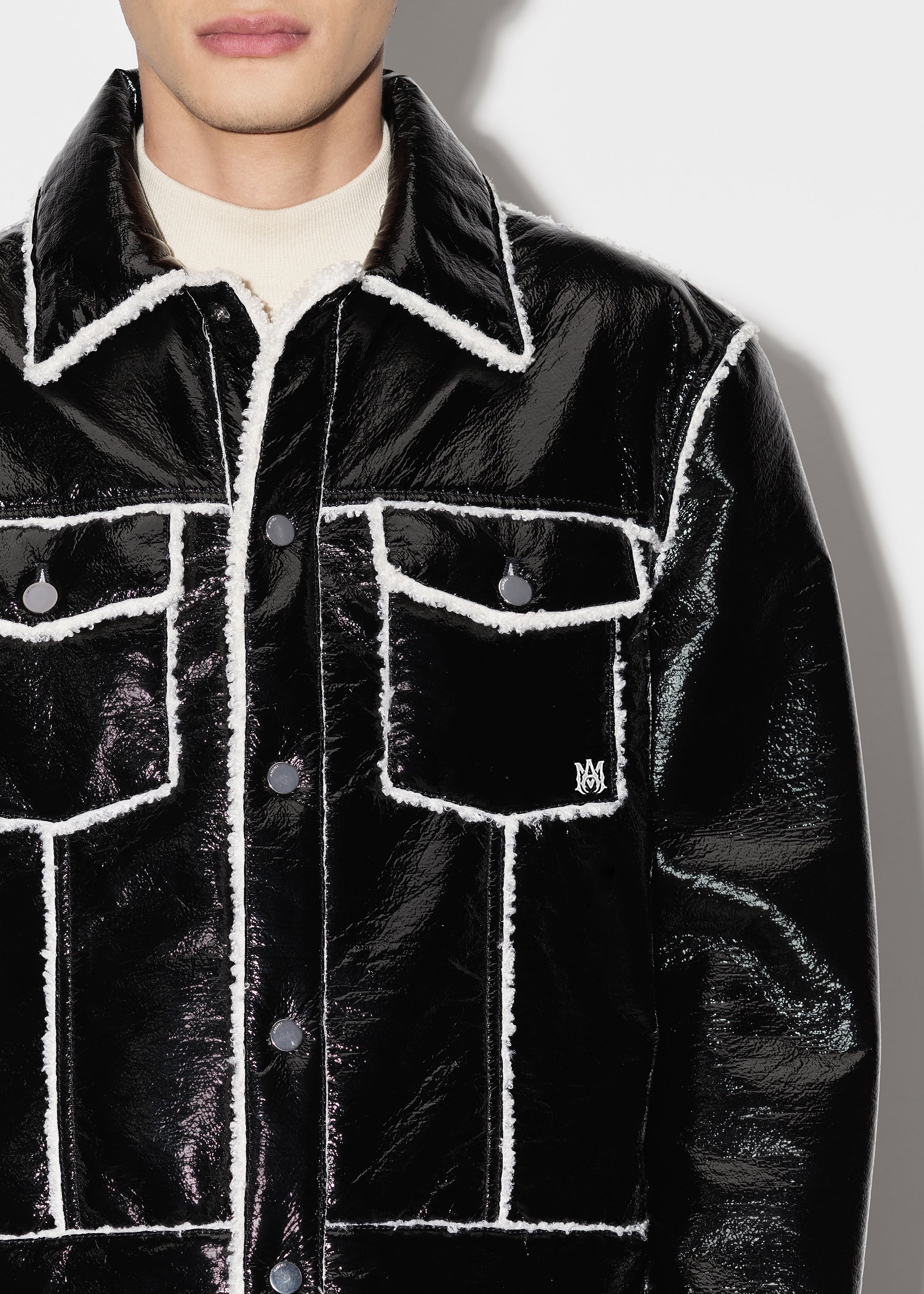 FAUX FUR LINED TRUCKER - 5