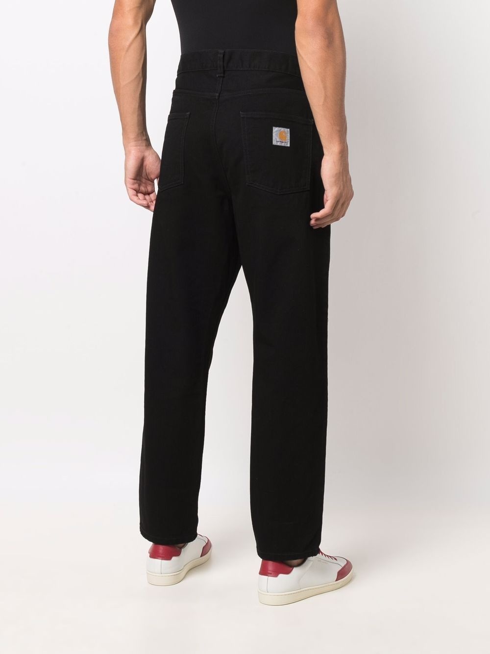 mid-rise straight-leg trousers - 4