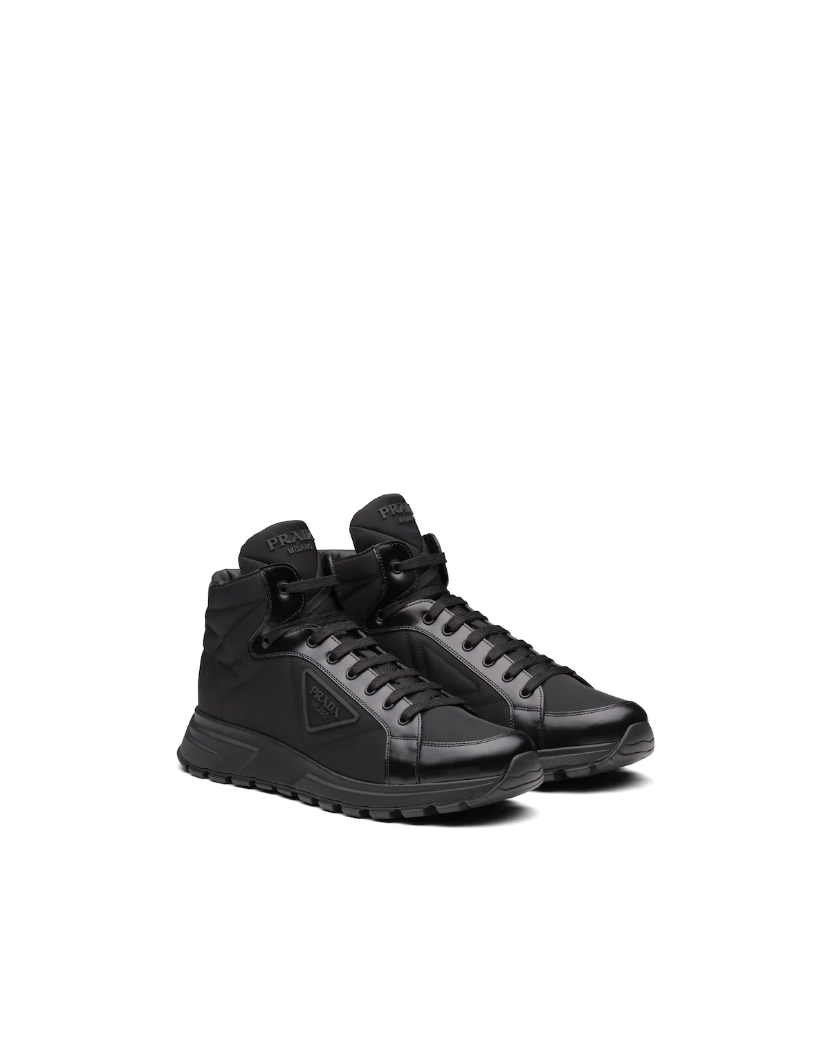 Prada PRAX 01 Re-Nylon and brushed leather sneakers - 2