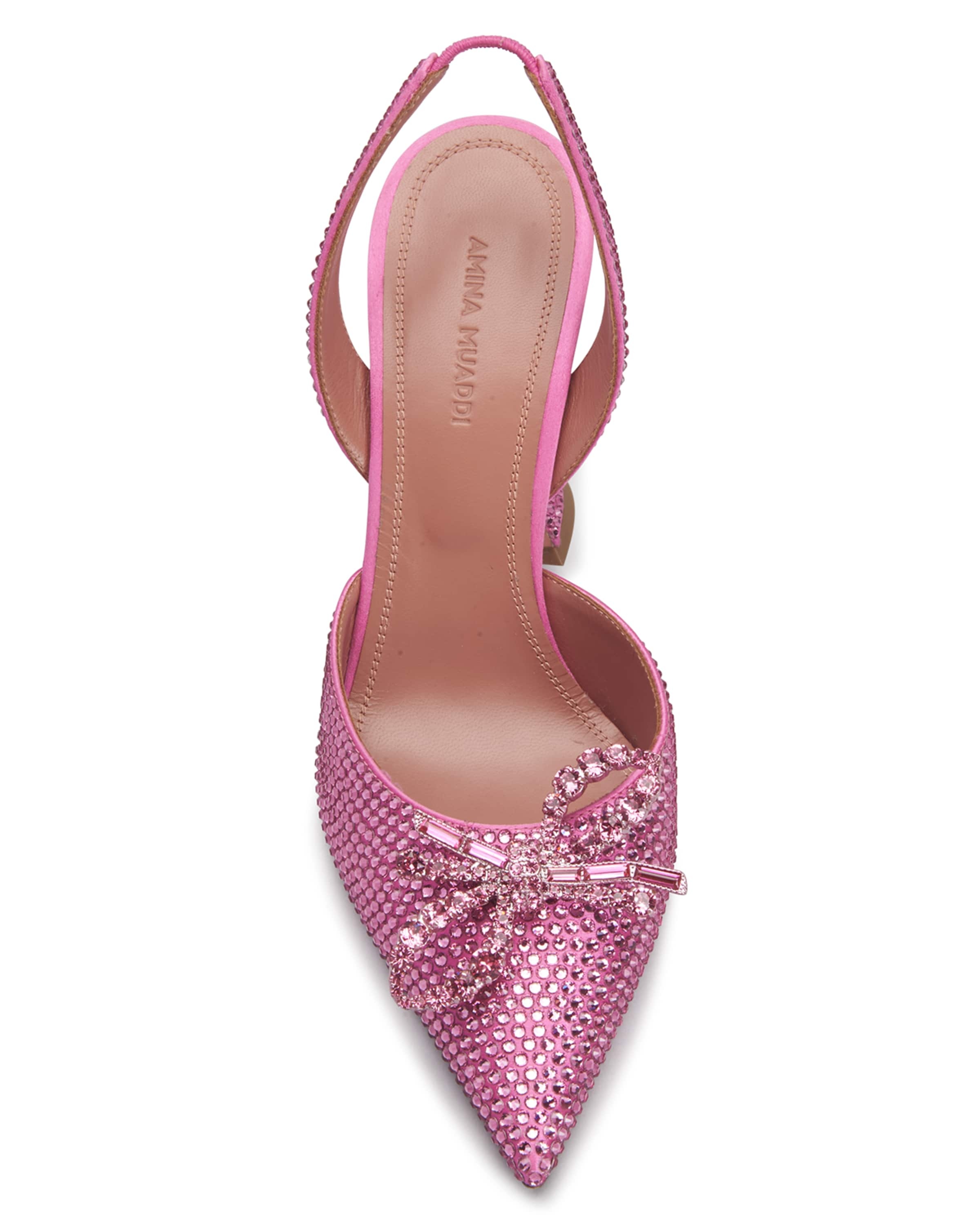 Rosie Crystal Bow Halter Pumps - 5