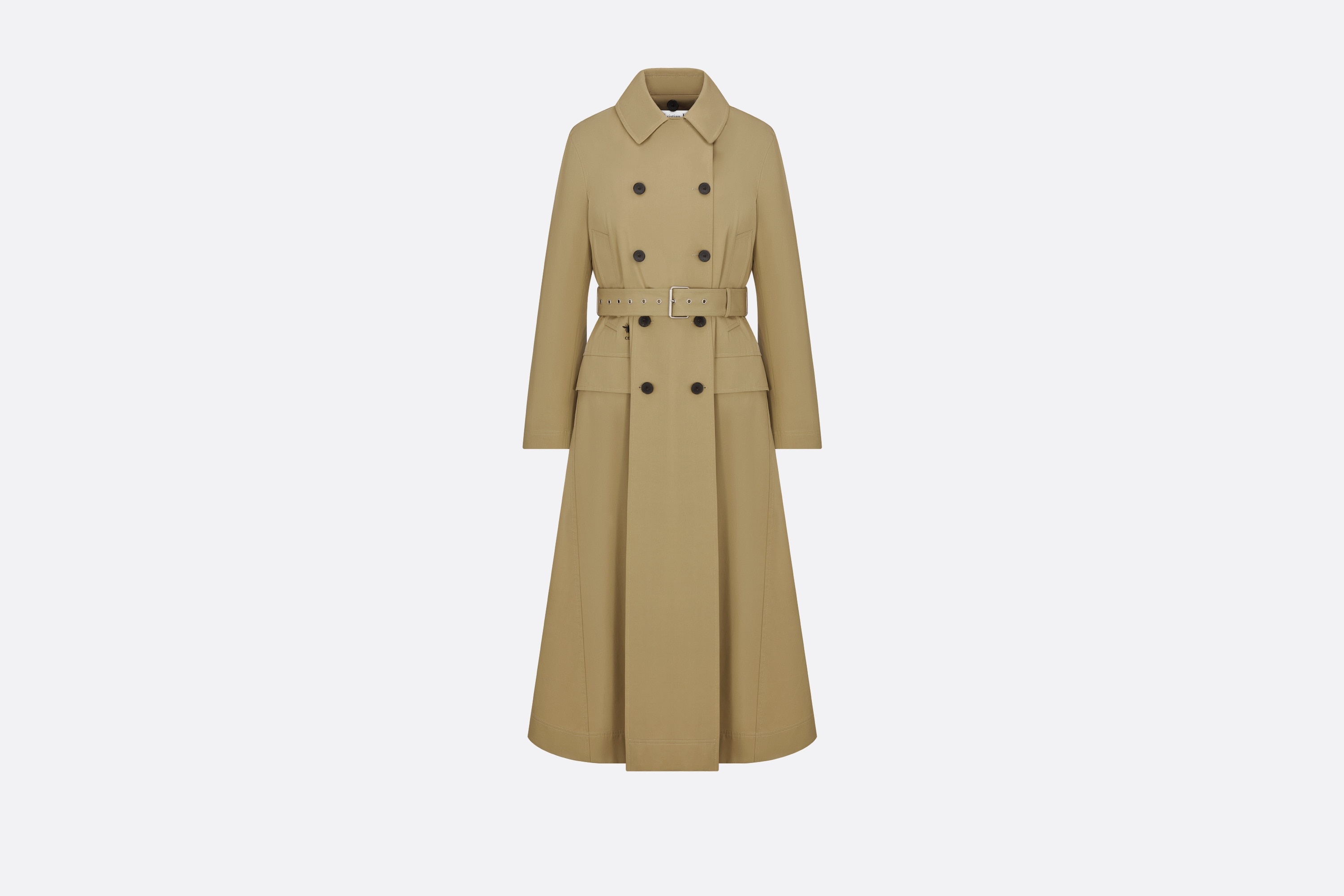 Trench Coat with Removable Macrocannage Vest - 5