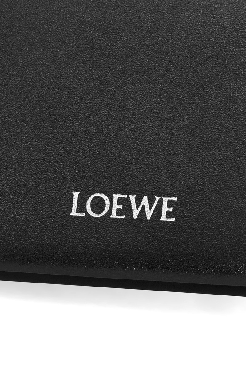 Trifold zip wallet in shiny nappa calfskin 5