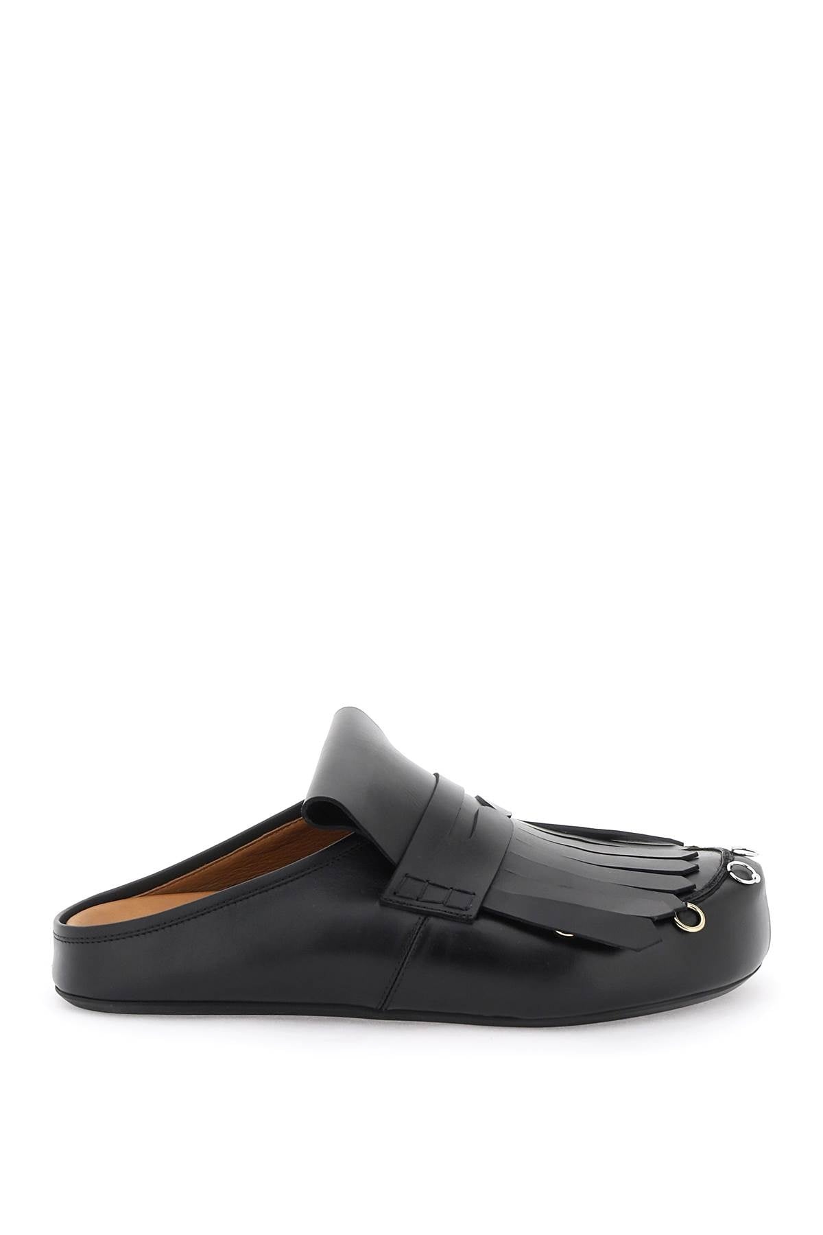 Marni Leather Clogs With Bangs And Piercings Men - 1