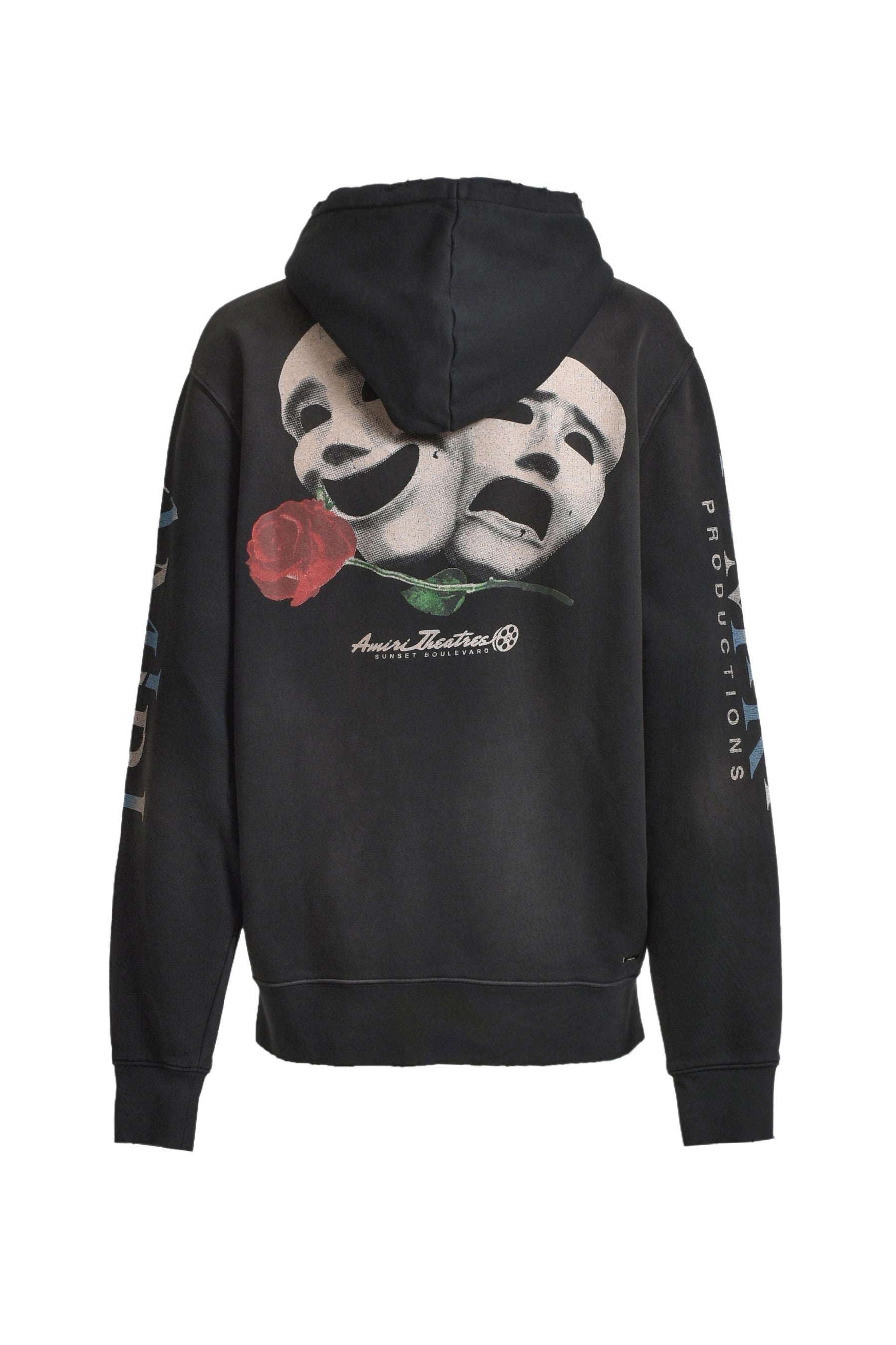 【関税込み】AMIRI ブラック Theatre Masks フーディ AMIRI THEATRE MASKS HOODIE / BLK | nubiantokyo | REVERSIBLE