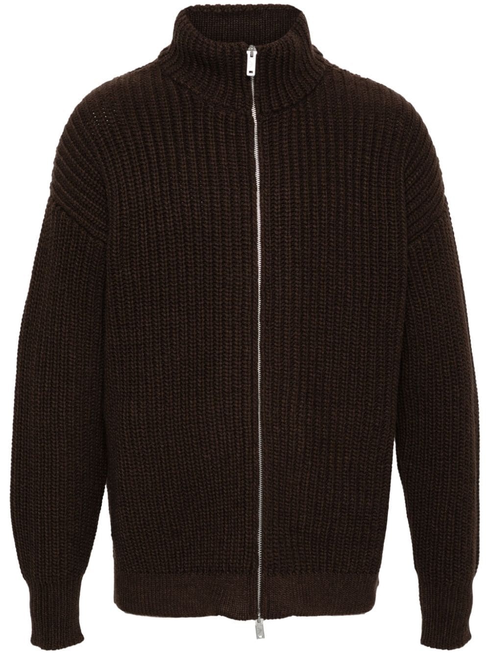 fisherman's knitted cardigan - 1