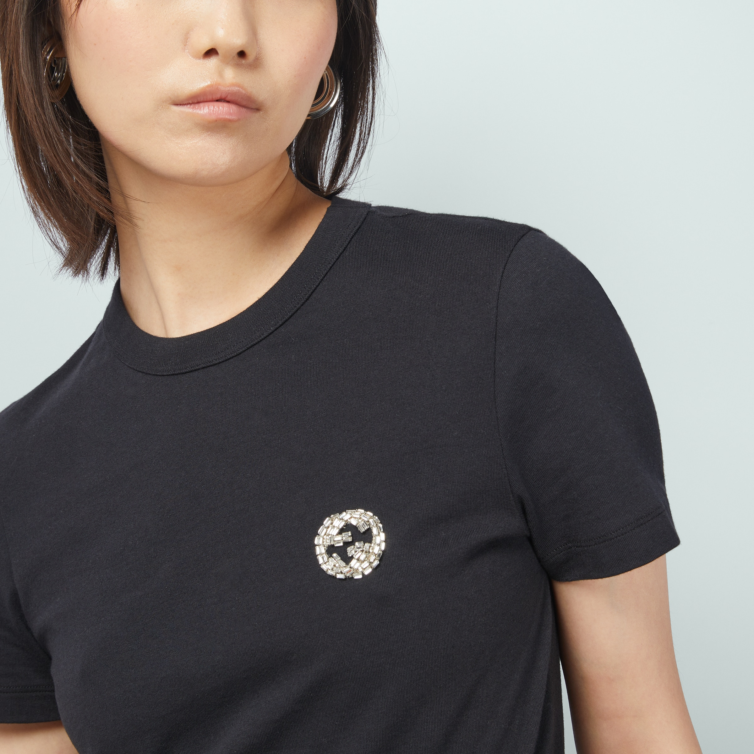 Cotton jersey T-shirt with Interlocking G - 3
