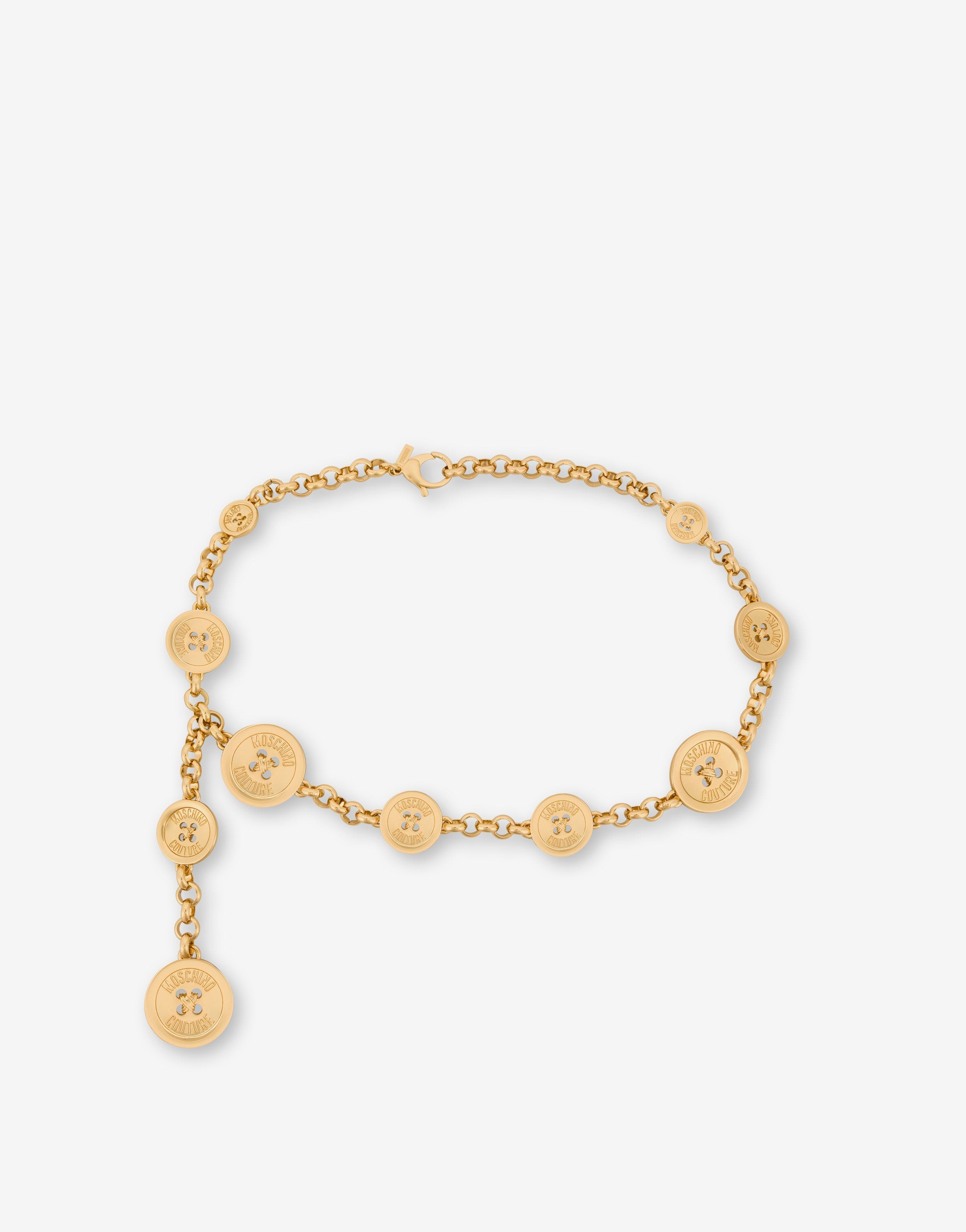 MOSCHINO BUTTONS CHAIN BELT - 1