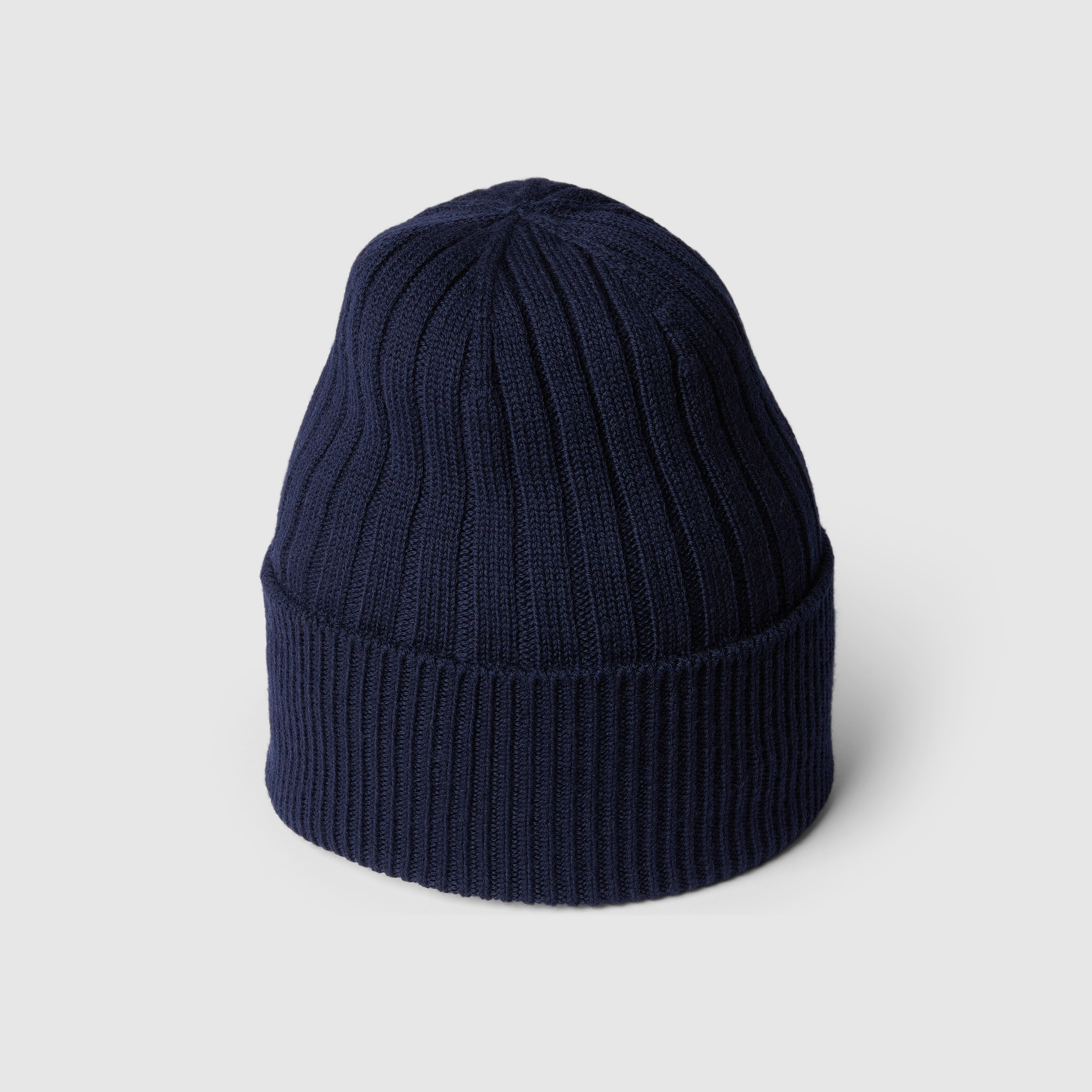 Rib knit wool hat - 4