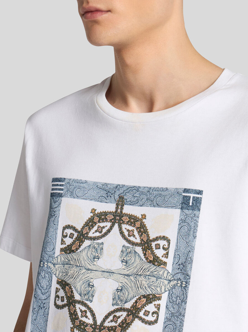 Etro T-SHIRT WITH PLACED PRINT outlook