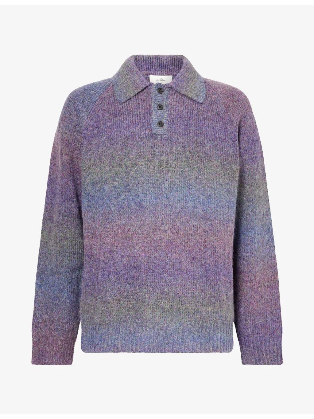 Gradient Polo Knit Woven Jumper - 1