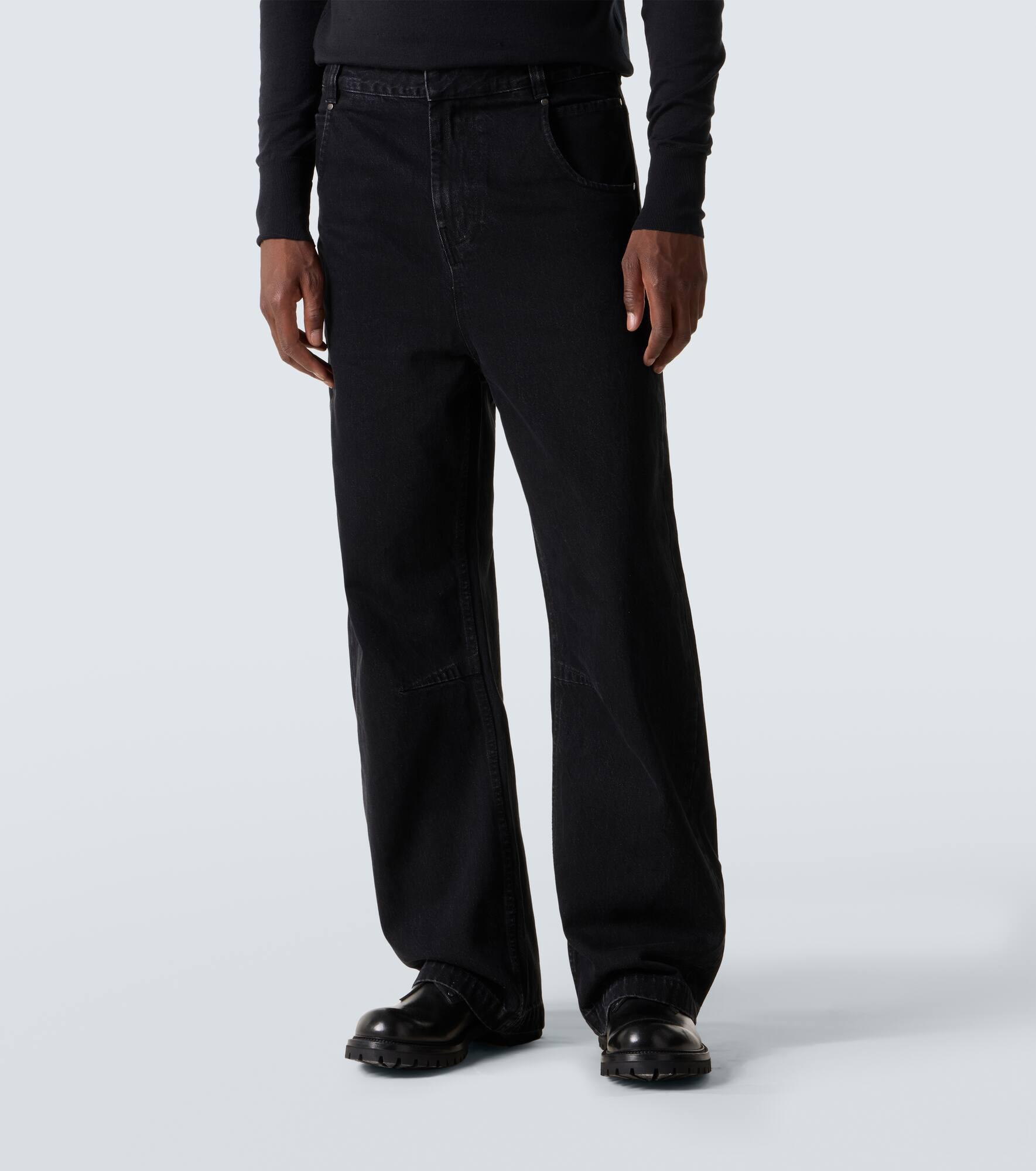 Mid-rise straight jeans - 3
