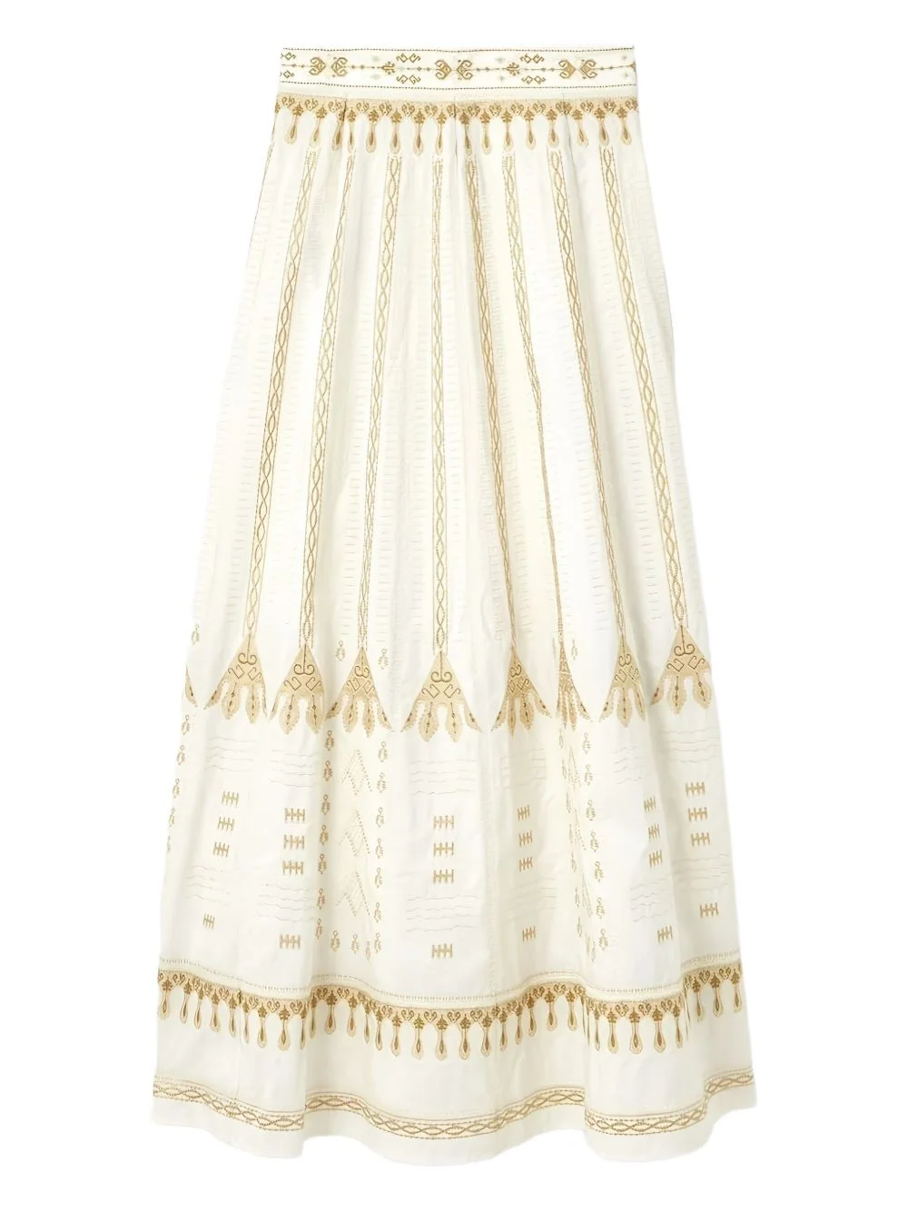 embroidered maxi skirt - 1
