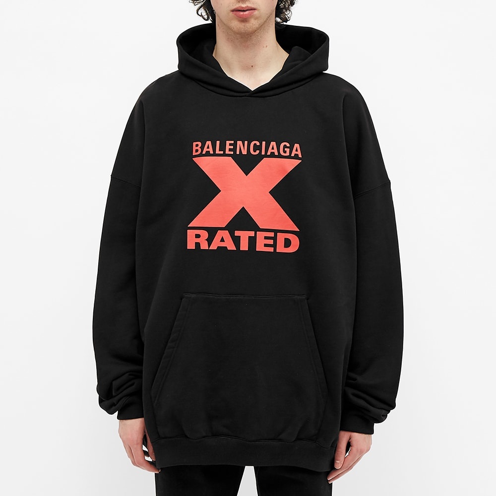 Balenciaga X Rated Logo Hoody - 3