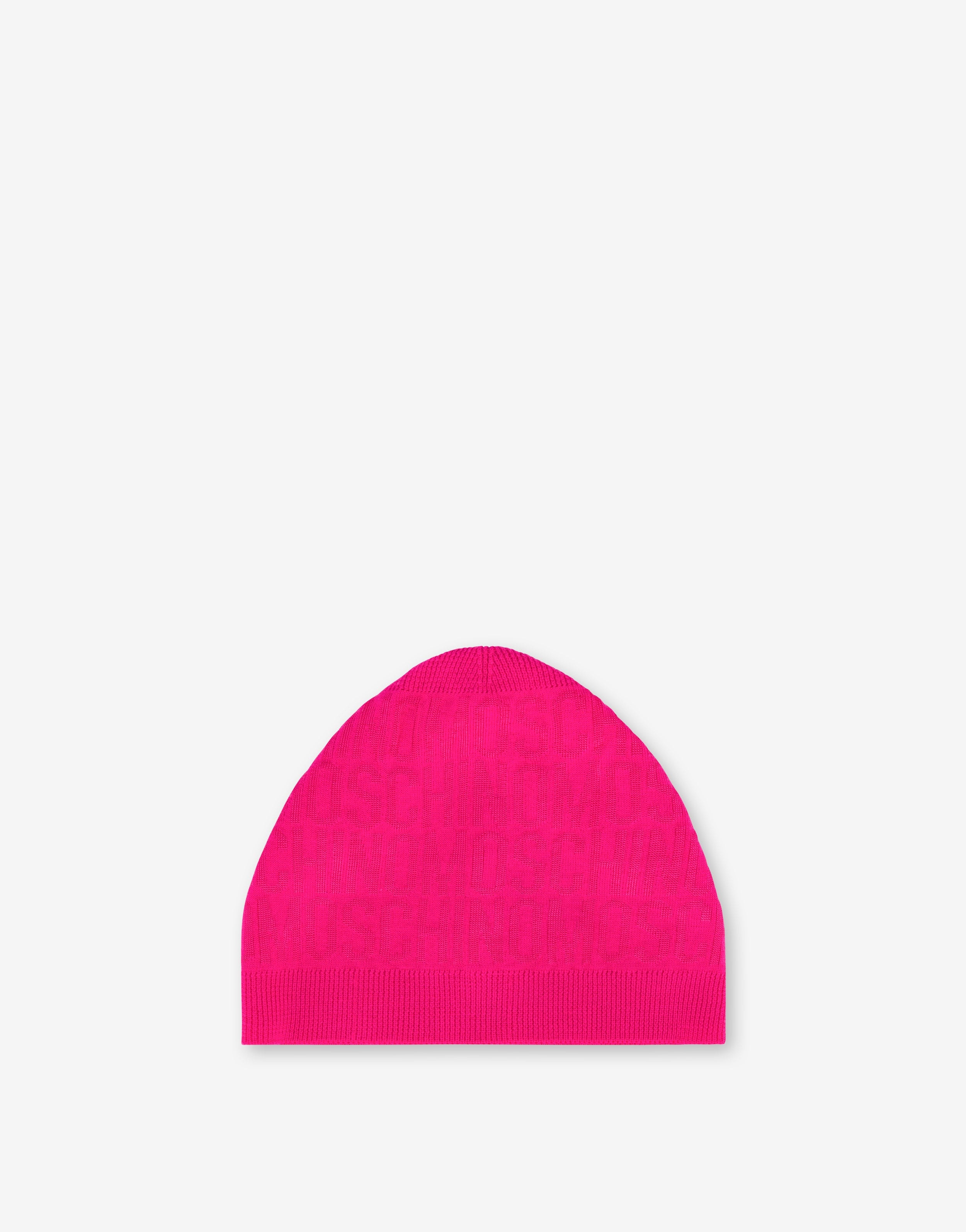 ALLOVER LOGO KNIT HAT - 1