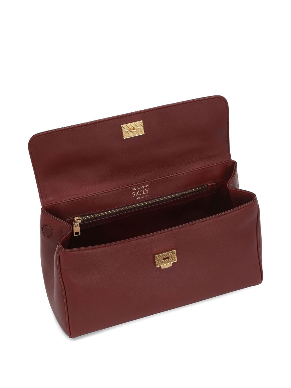 Sicily structured leather tote bag - 4