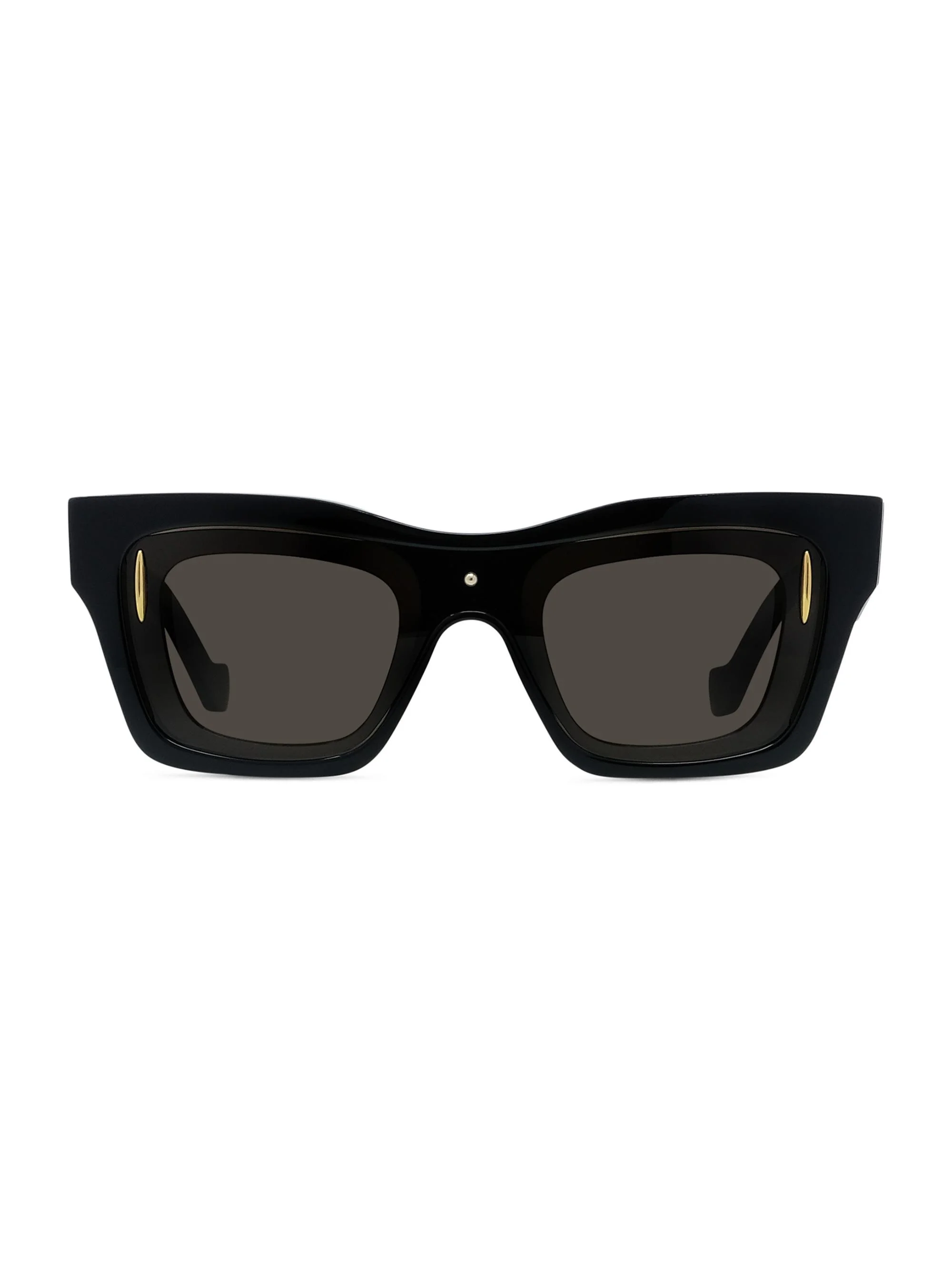 Men's Signature 54MM Square Sunglasses - Shiny Black Brown - 1