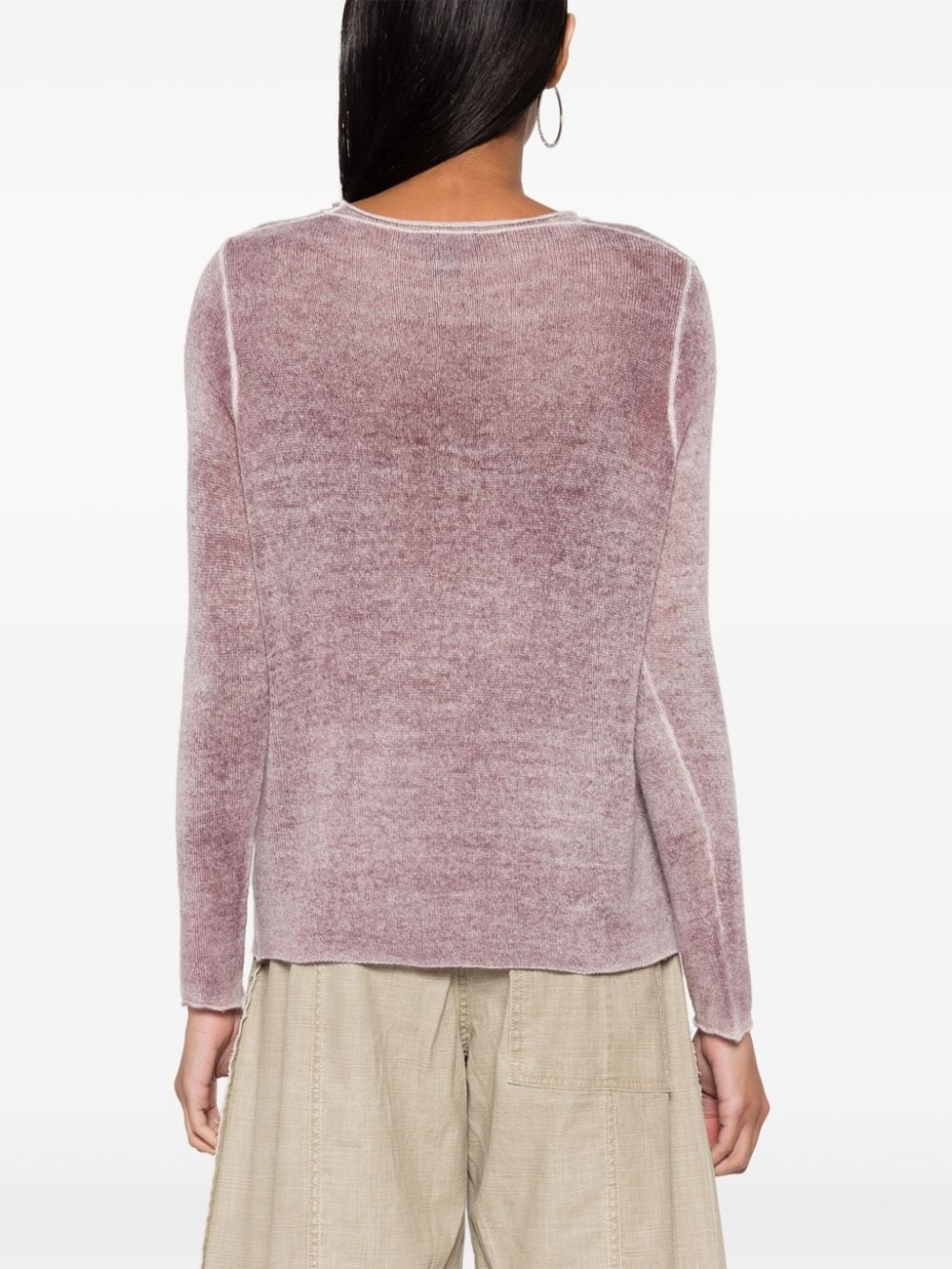 mÃ©lange cashmere jumper - 4