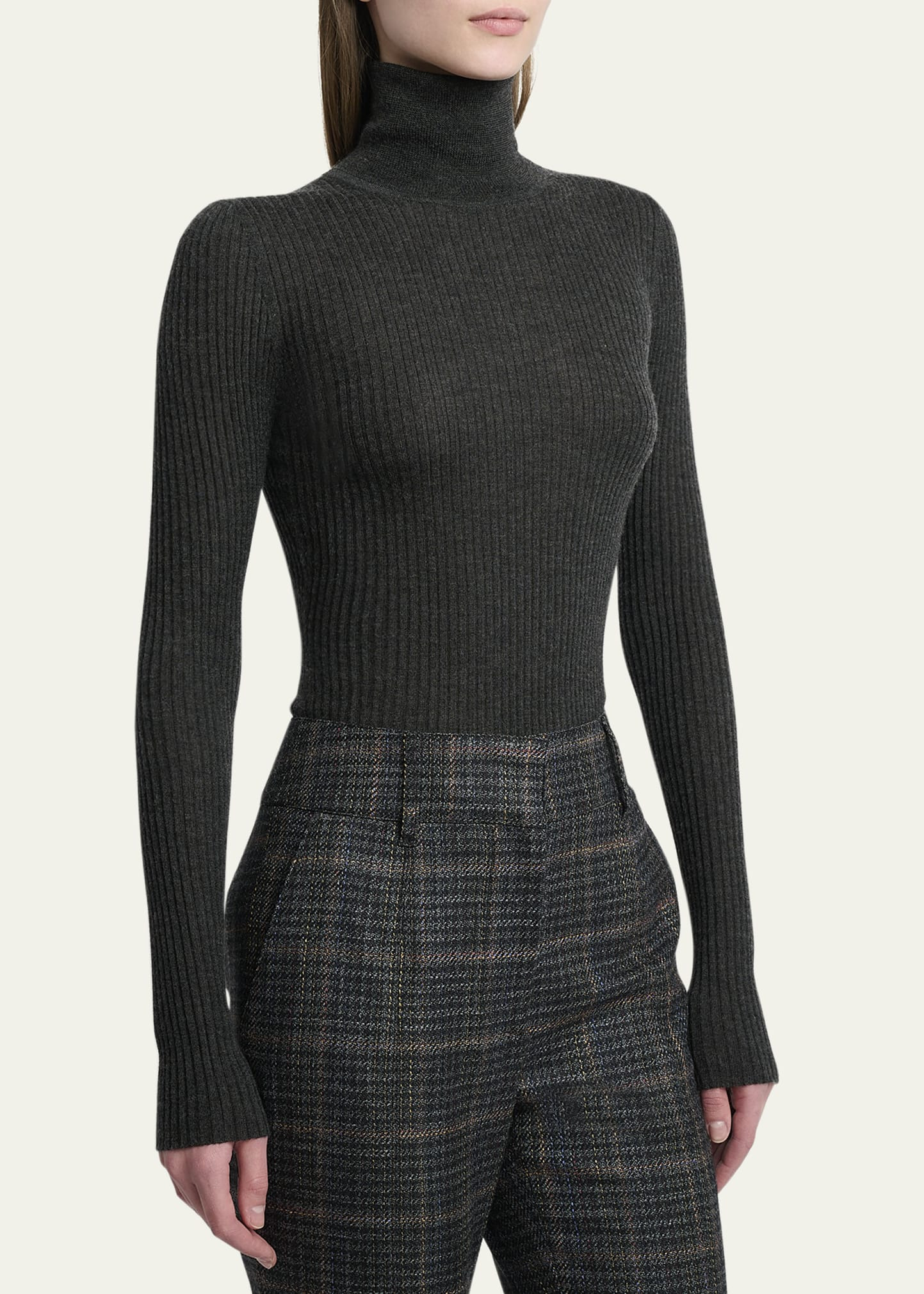 Peppe Cashmere Silk Turtleneck Sweater - 4