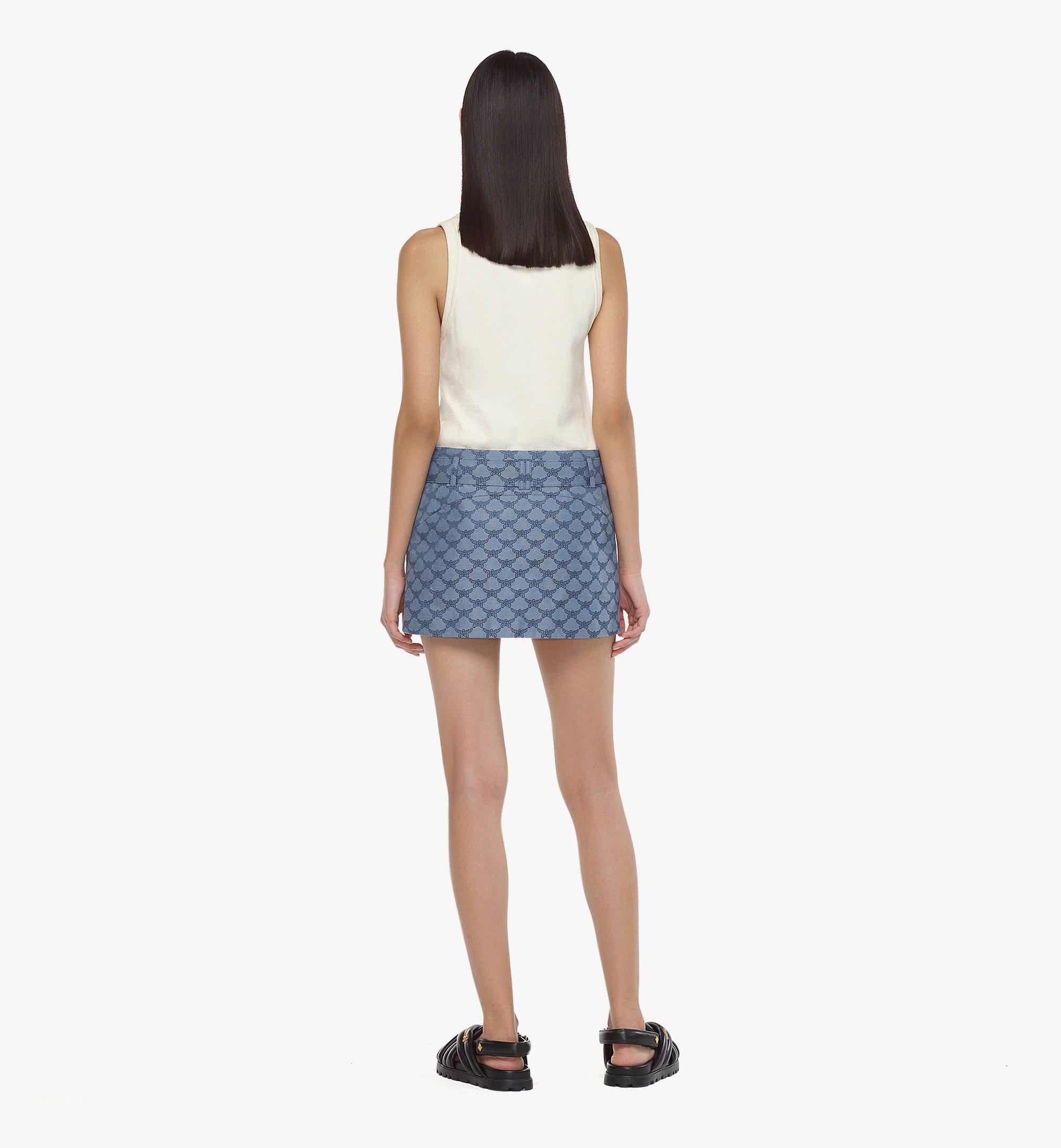 Mini Skirt in Lauretos Denim Jacquard - 5