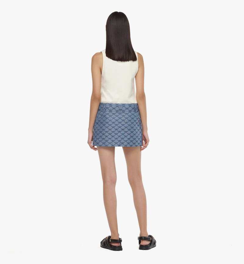 Mini Skirt in Lauretos Denim Jacquard 5