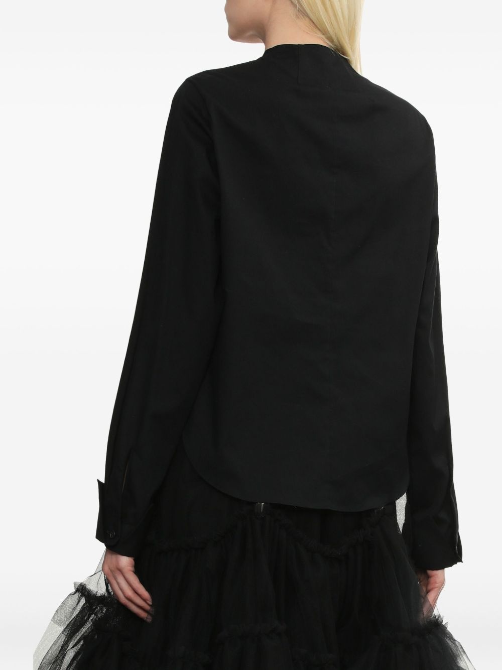 mock-neck shirt - 8