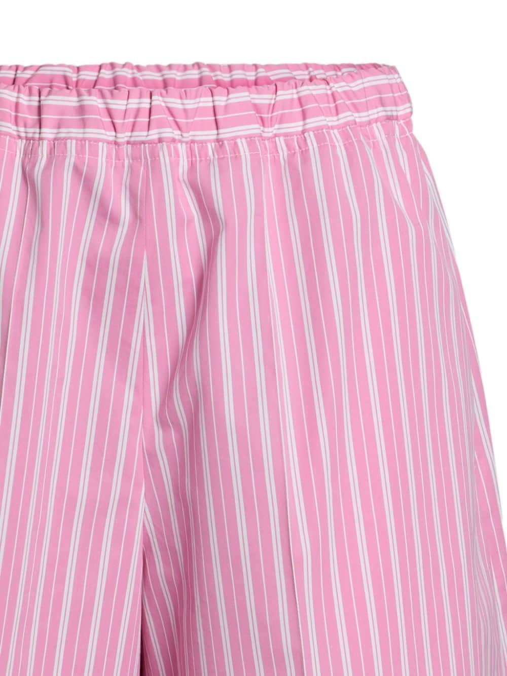 striped longline shorts - 2