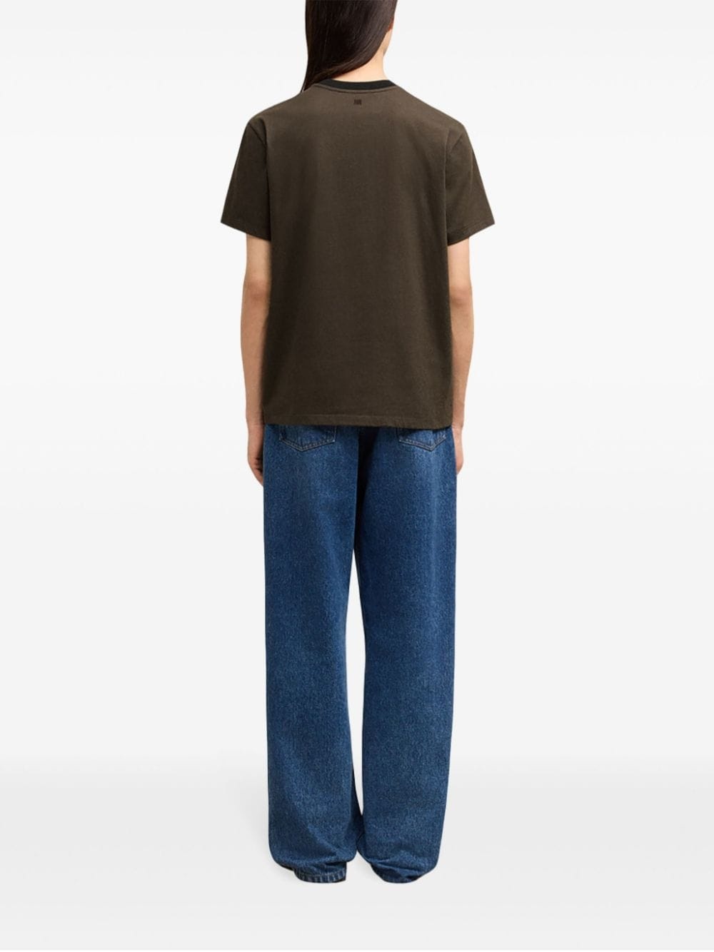 logo print organic cotton t-shirt - 4