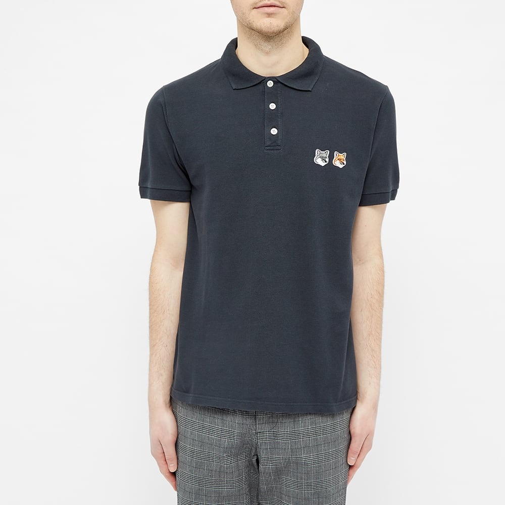 Maison Kitsuné Double Fox Head Patch Polo - 3