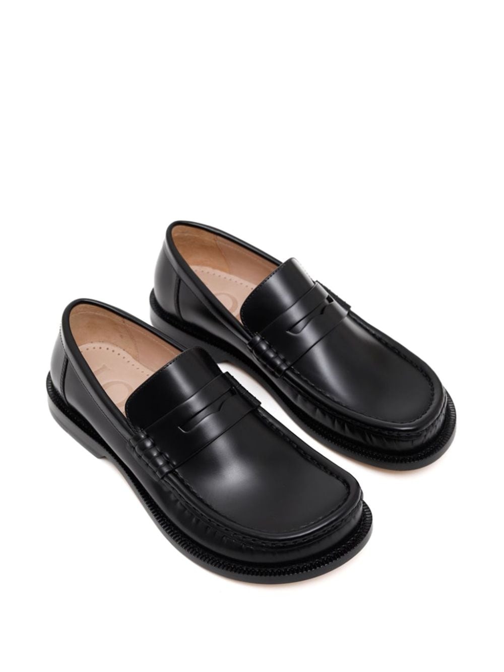 Campo asymmetrical leather loafers - 2