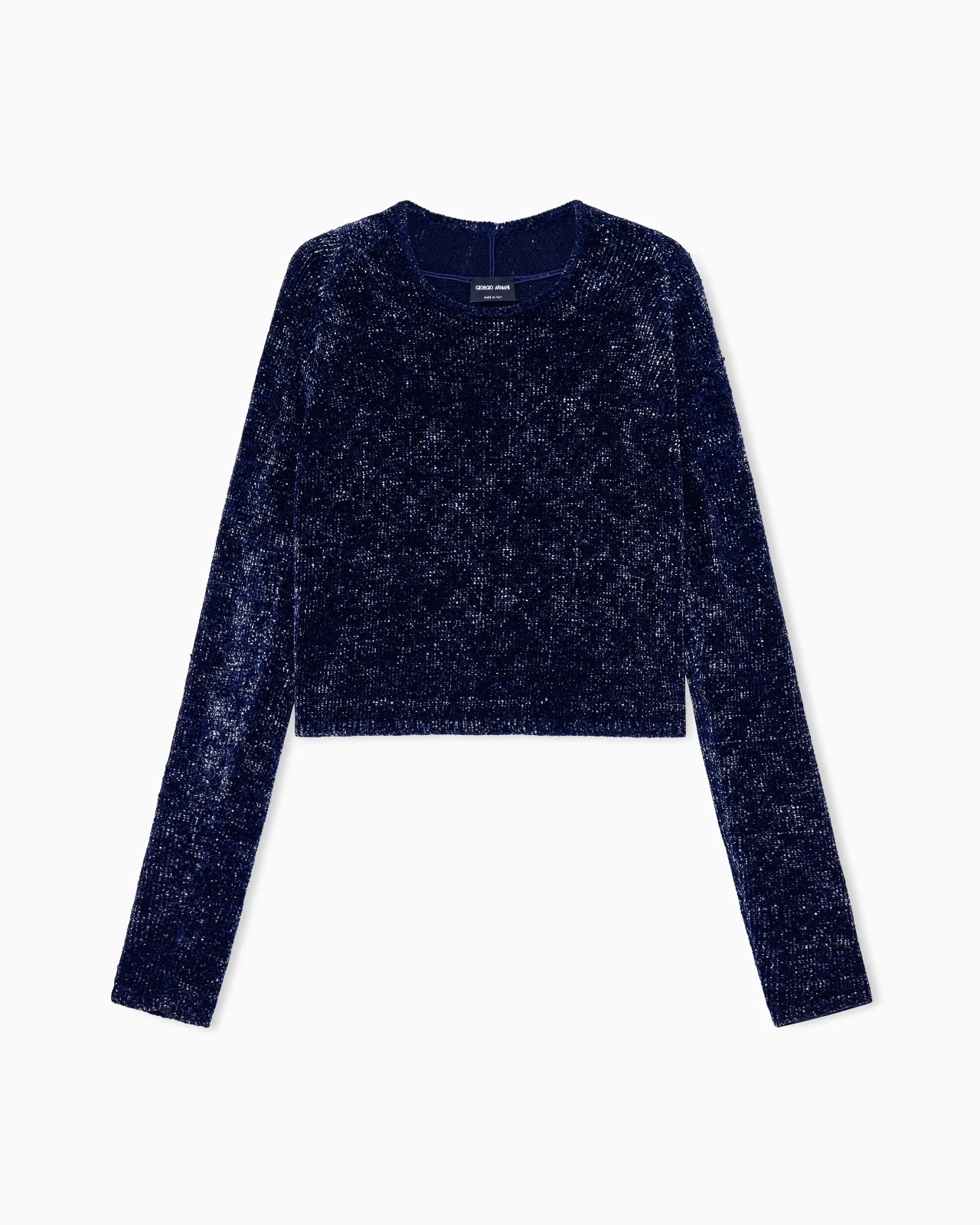 SWEATER SWEATERS SLIM-FIT DEVORÉ CHENILLE WITH CASHMERE - 1
