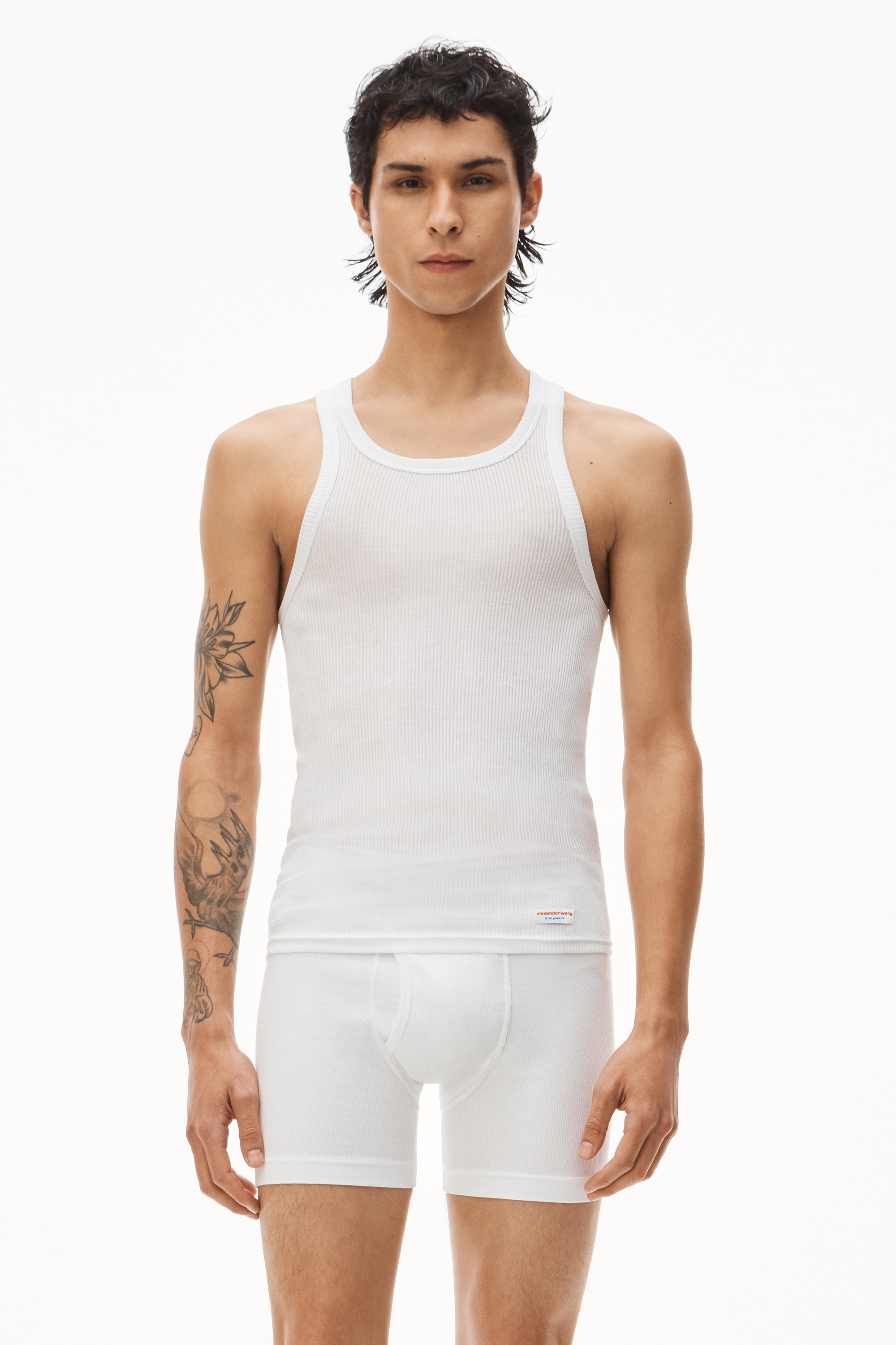 TANK IN RIBBED COTTON - 2