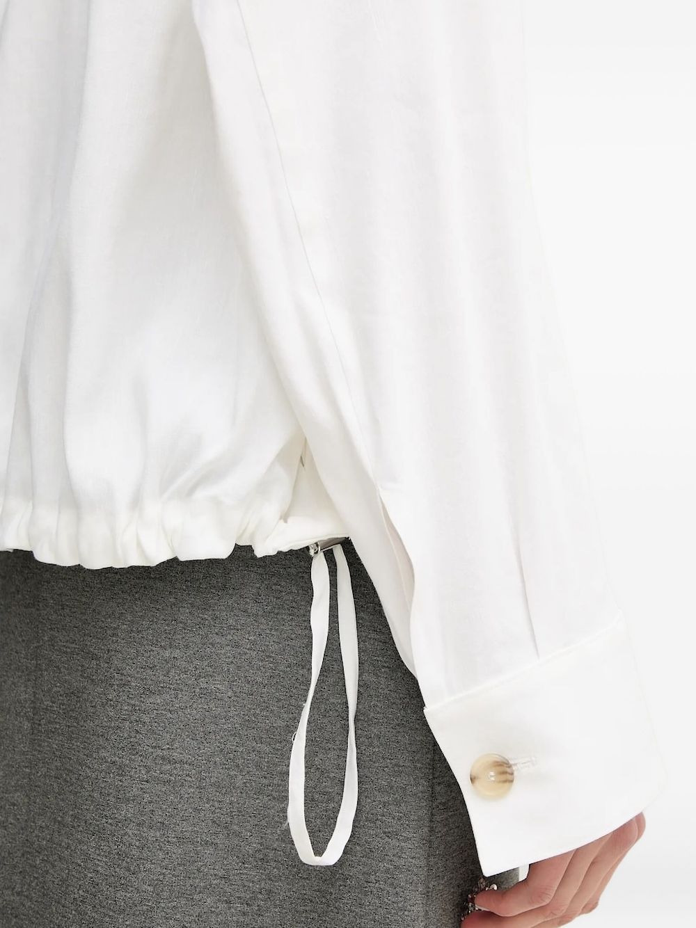 drawstring cuff jacket - 5
