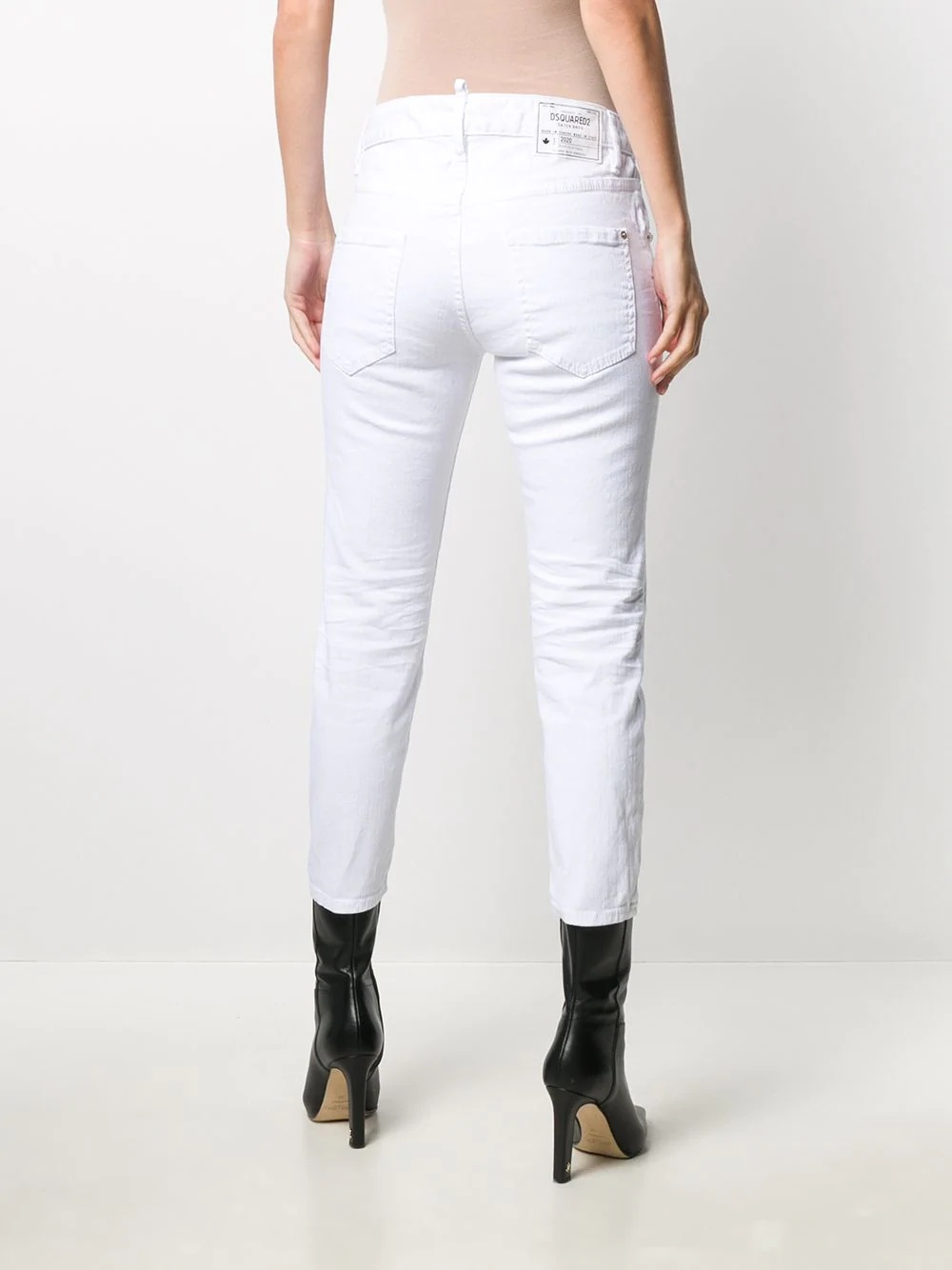 slim-fit cropped jeans - 4