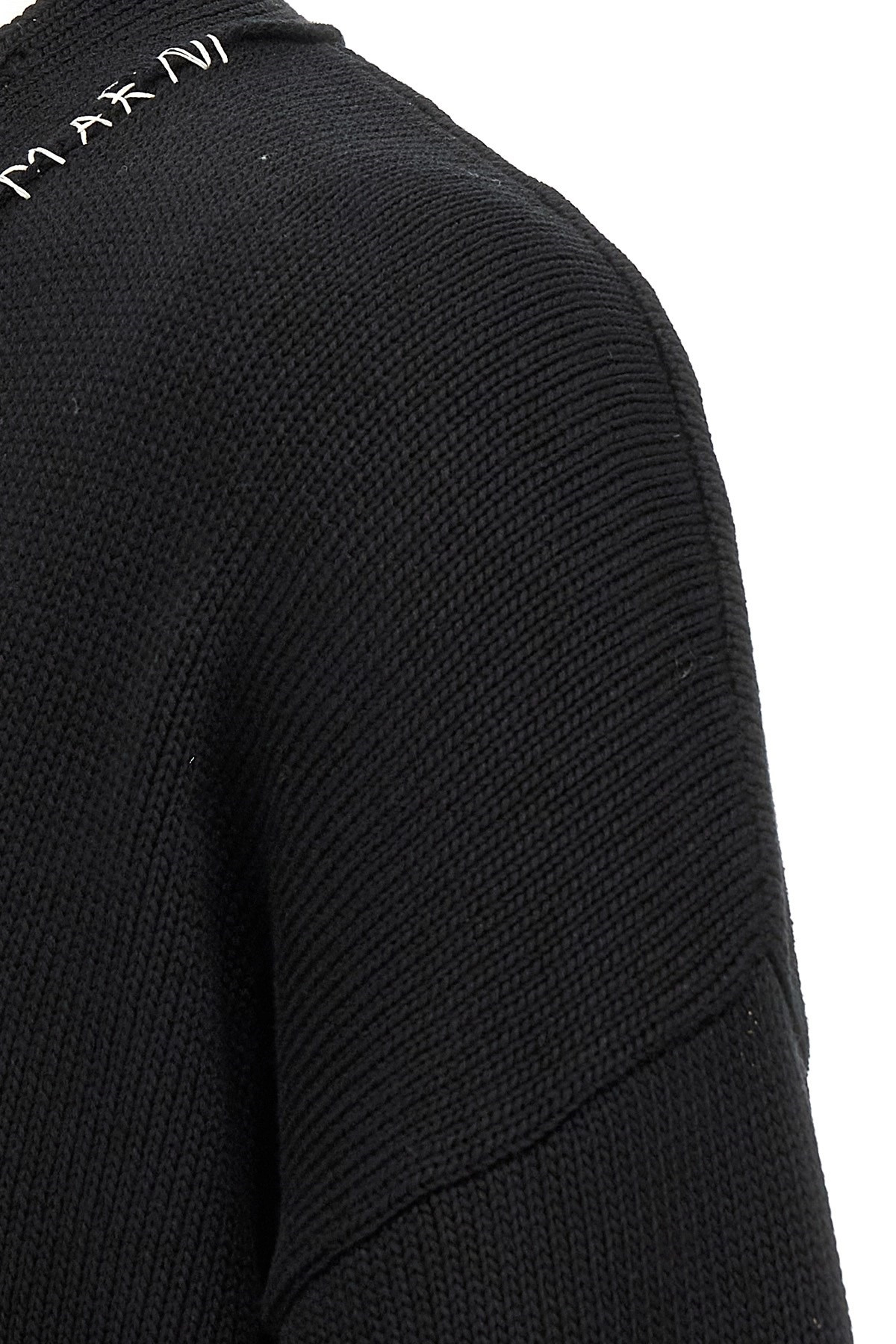 Logo embroidery cardigan - 6