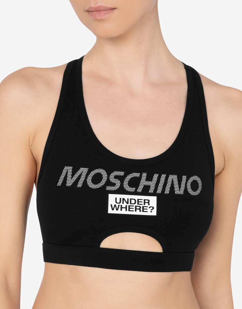 STRETCH JERSEY SPORTS TOP MESH LOGO 4