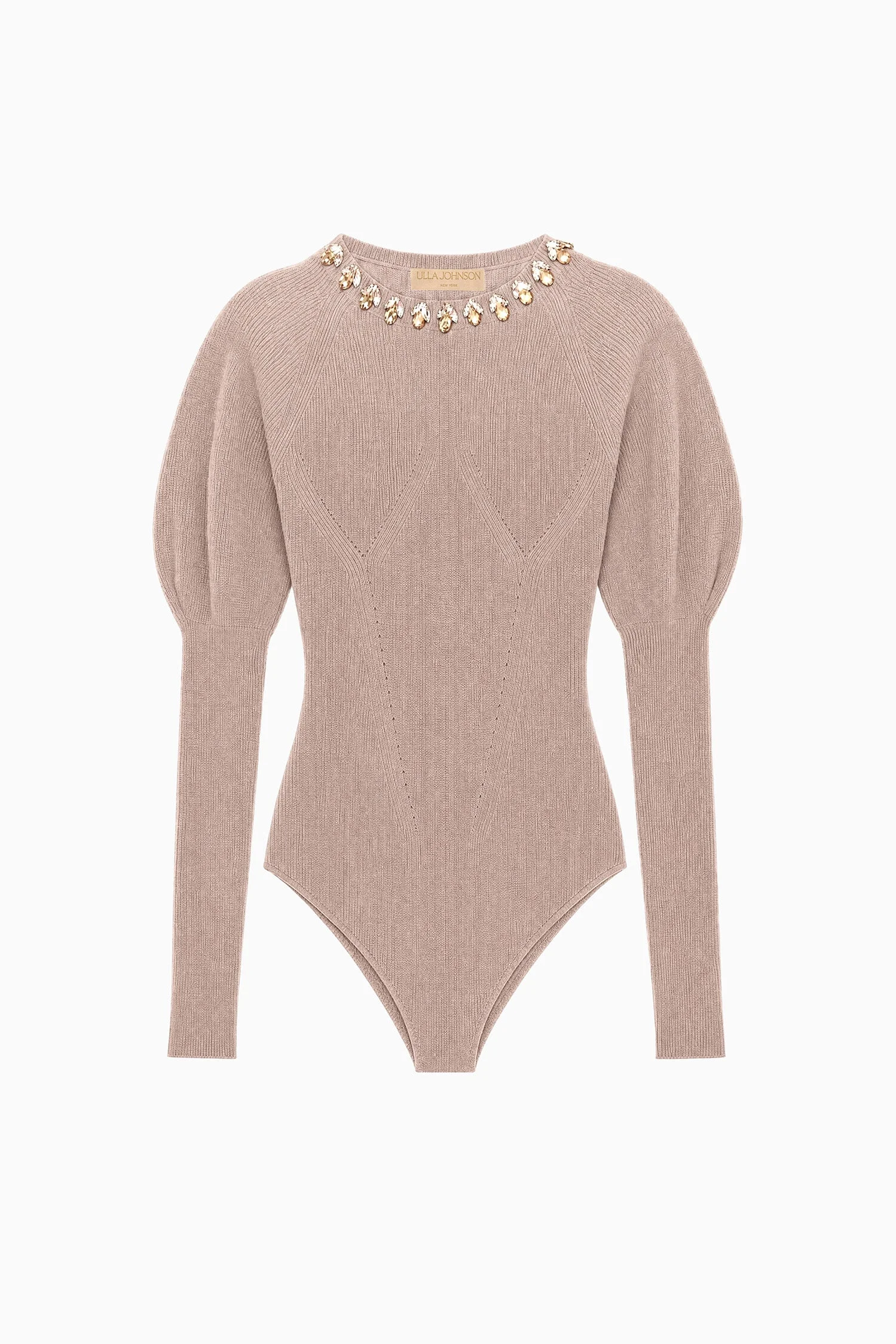 Imara Wool Bodysuit with Embellishments - 1