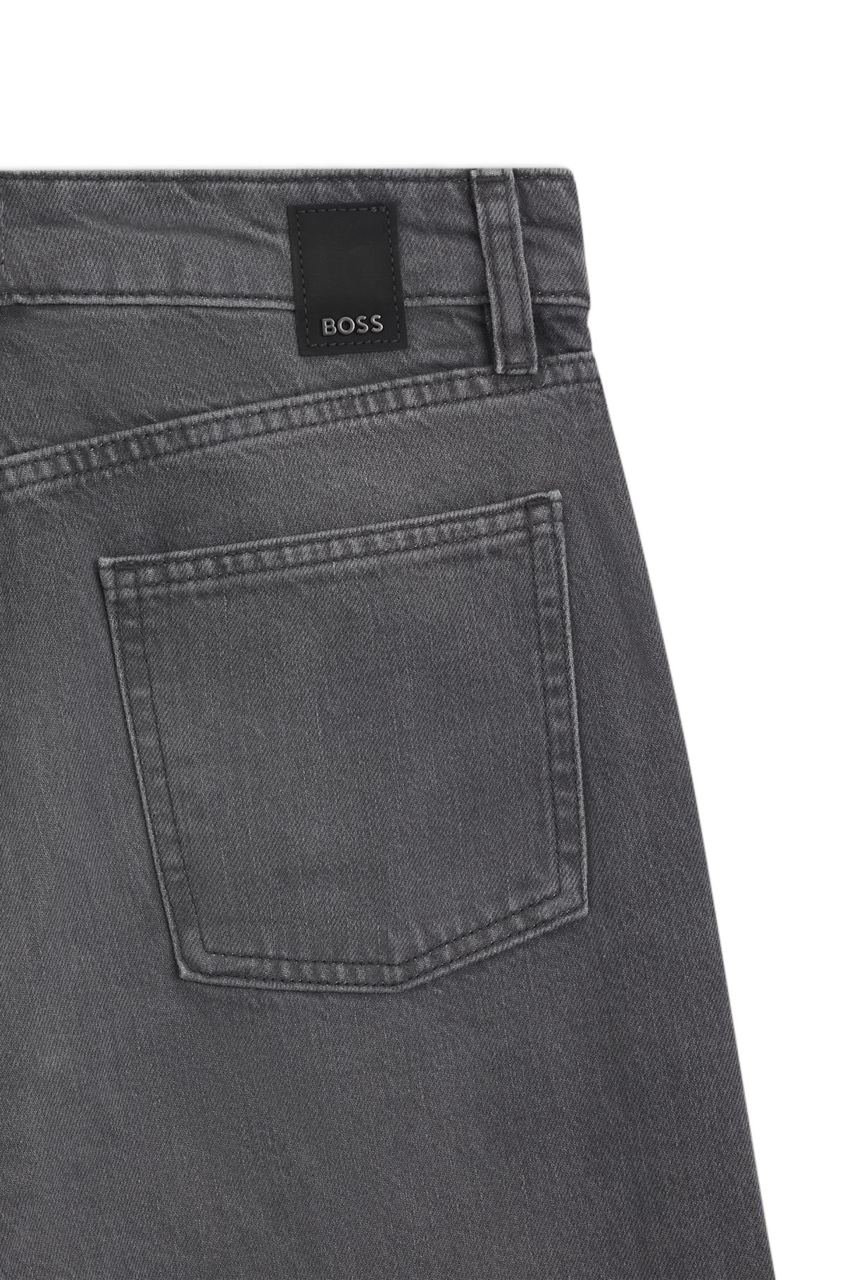 BOYFRIEND-FIT JEANS IN GRAY RIGID DENIM - 6