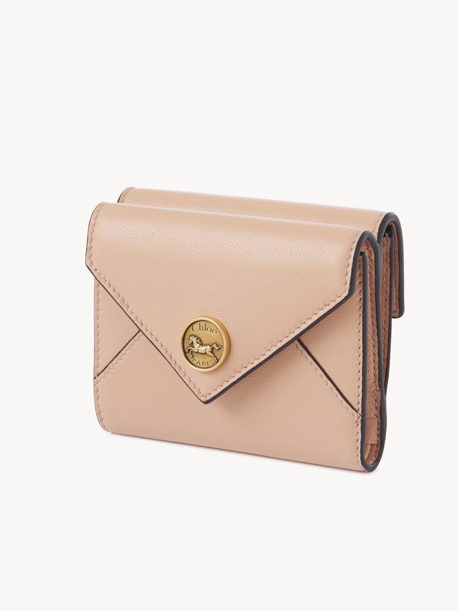 SMALL ENVELOPE TRI-FOLD IN GRAINED LEATHER - 2