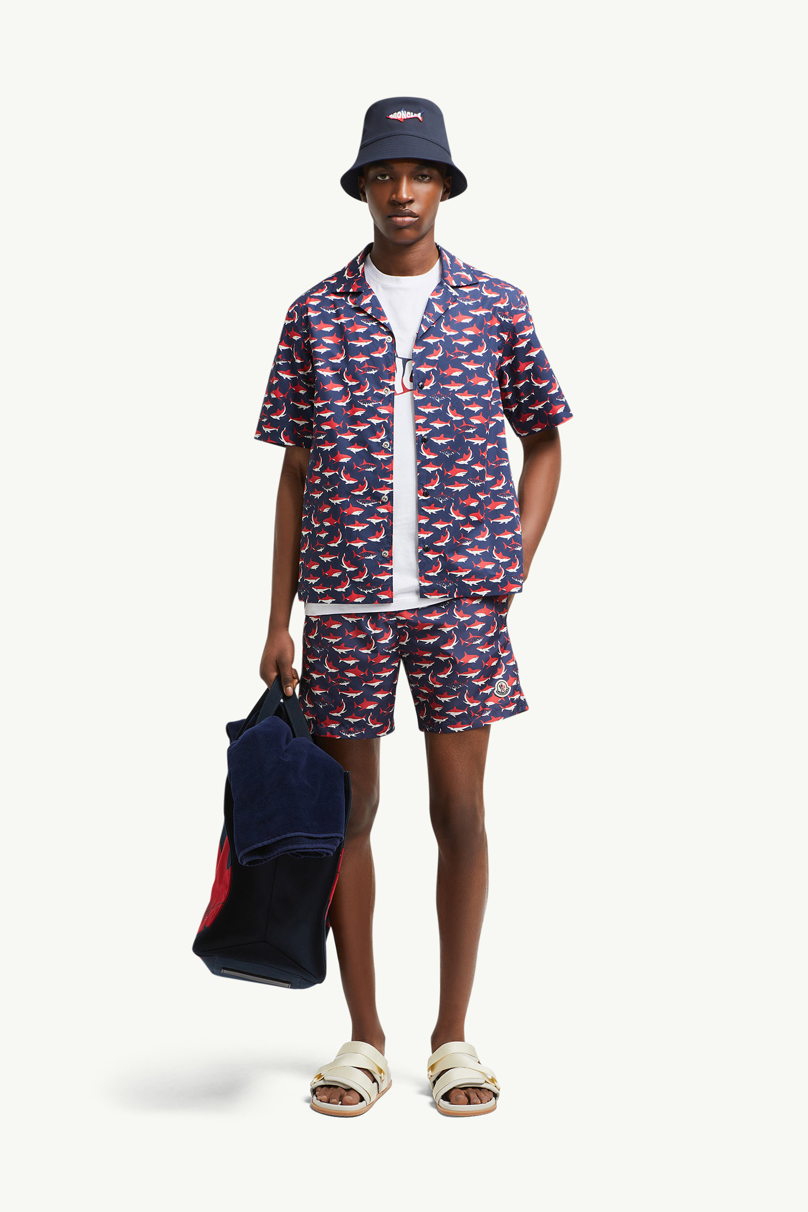 Shark Print Swim Shorts - 2