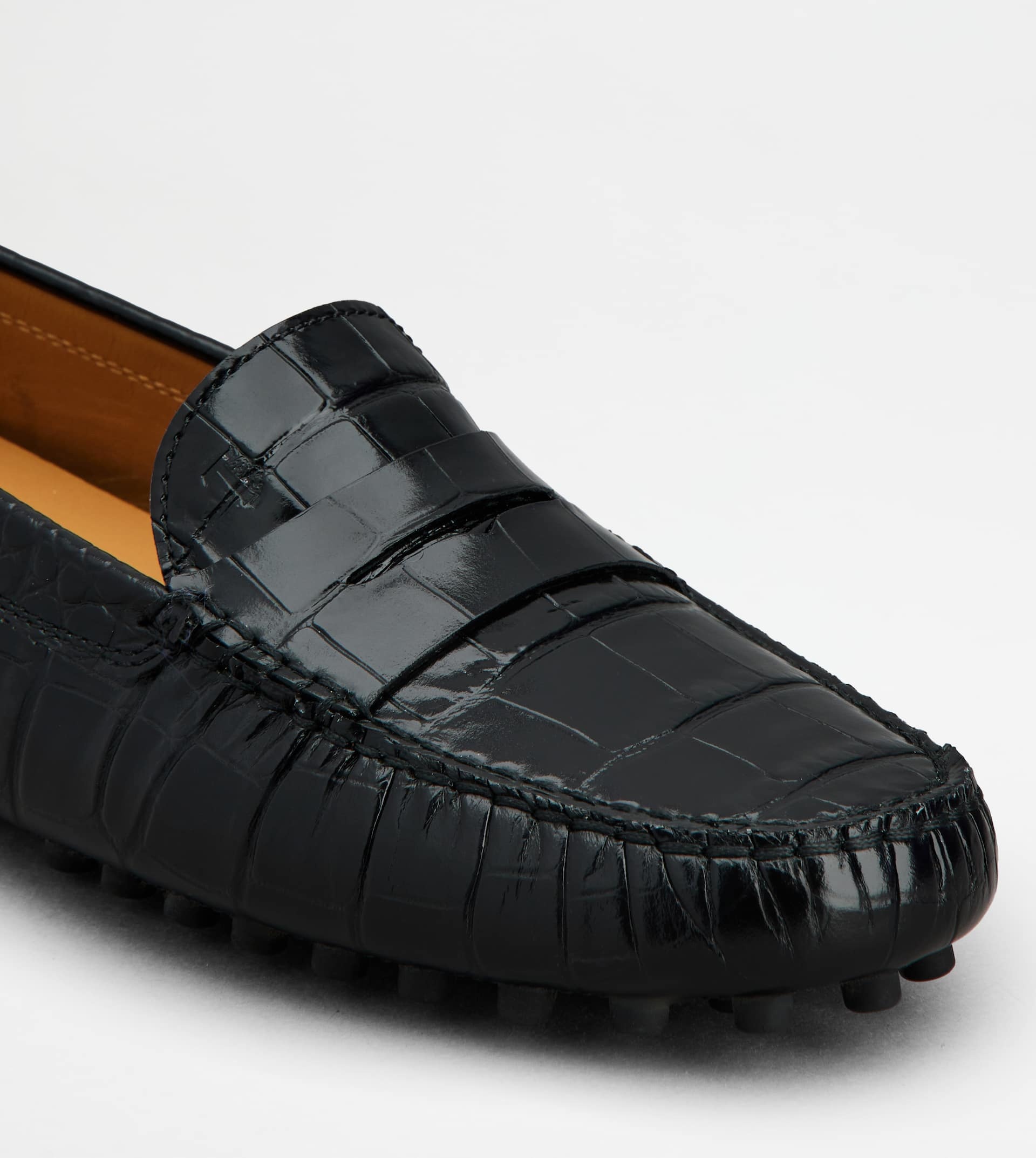 GOMMINO DRIVING SHOES IN LEATHER - BLACK - 6