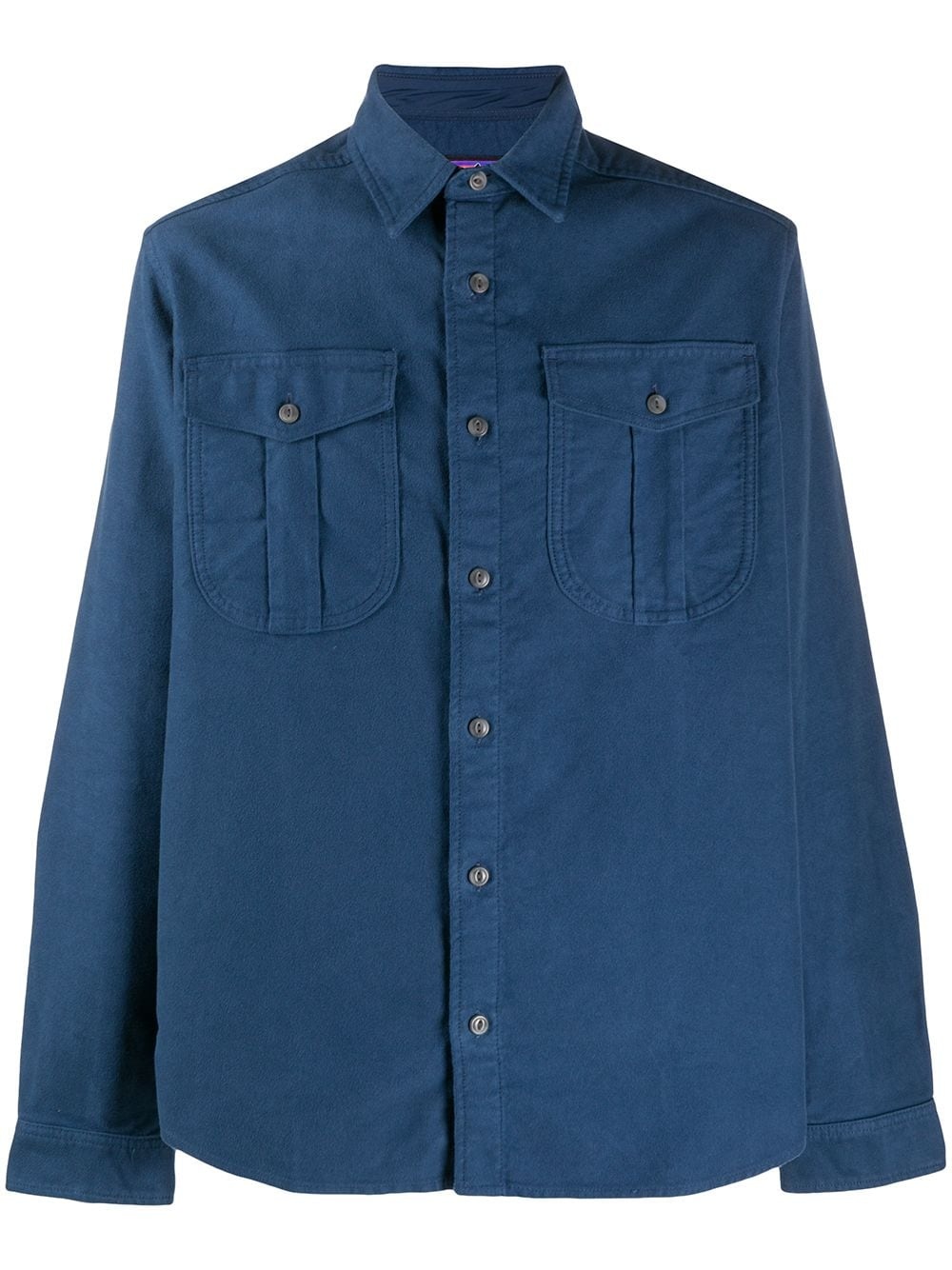 blue cotton shirt - 1