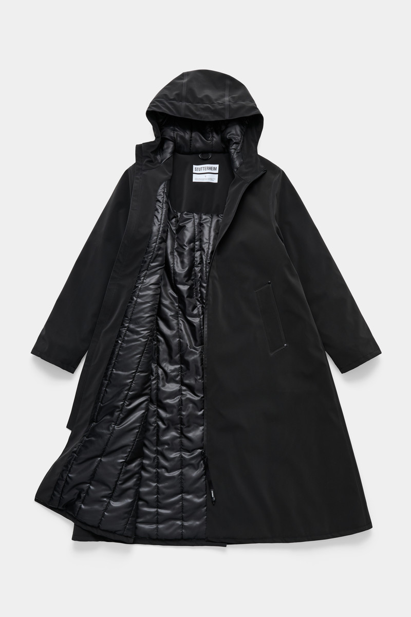 Mosebacke Long Matte Winter Coat Black 6